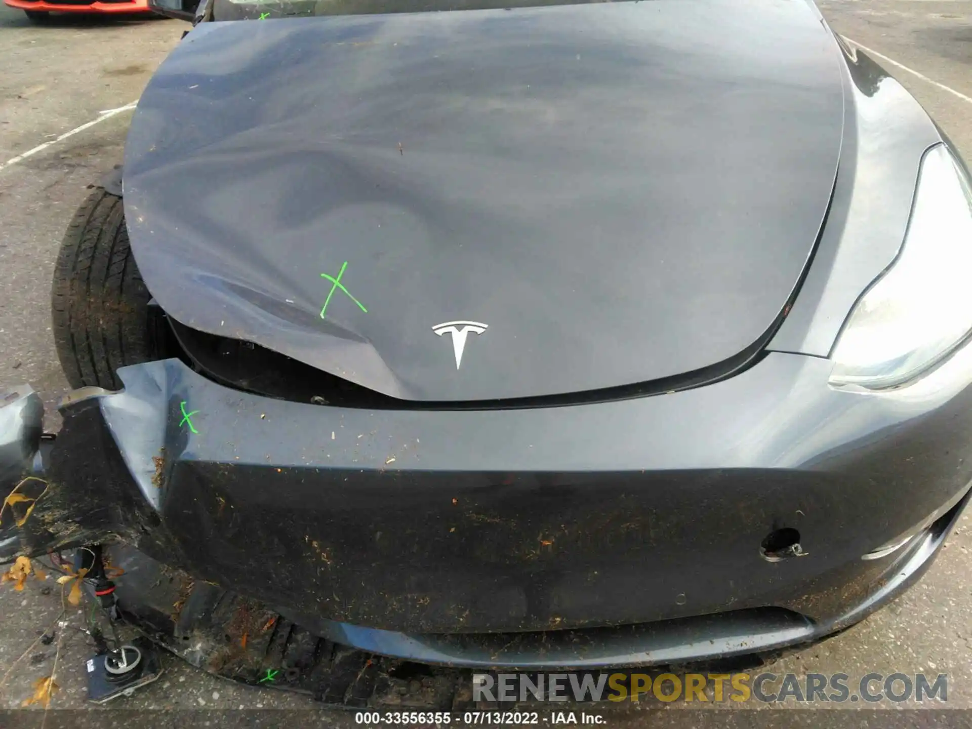 10 Photograph of a damaged car 5YJYGDEE1MF106619 TESLA MODEL Y 2021