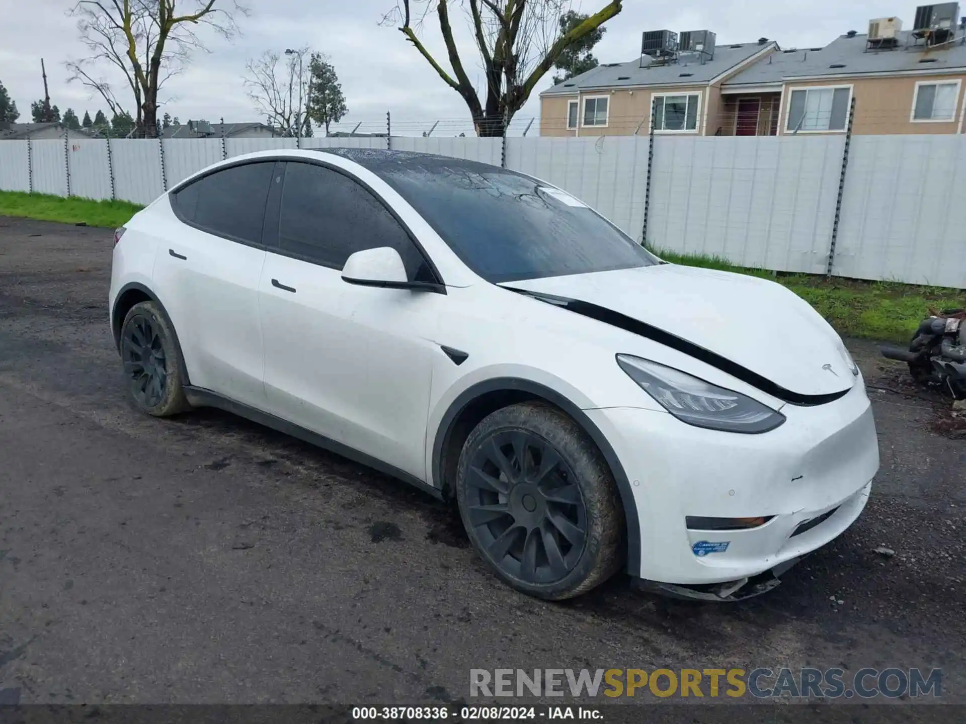 1 Photograph of a damaged car 5YJYGDEE1MF112369 TESLA MODEL Y 2021