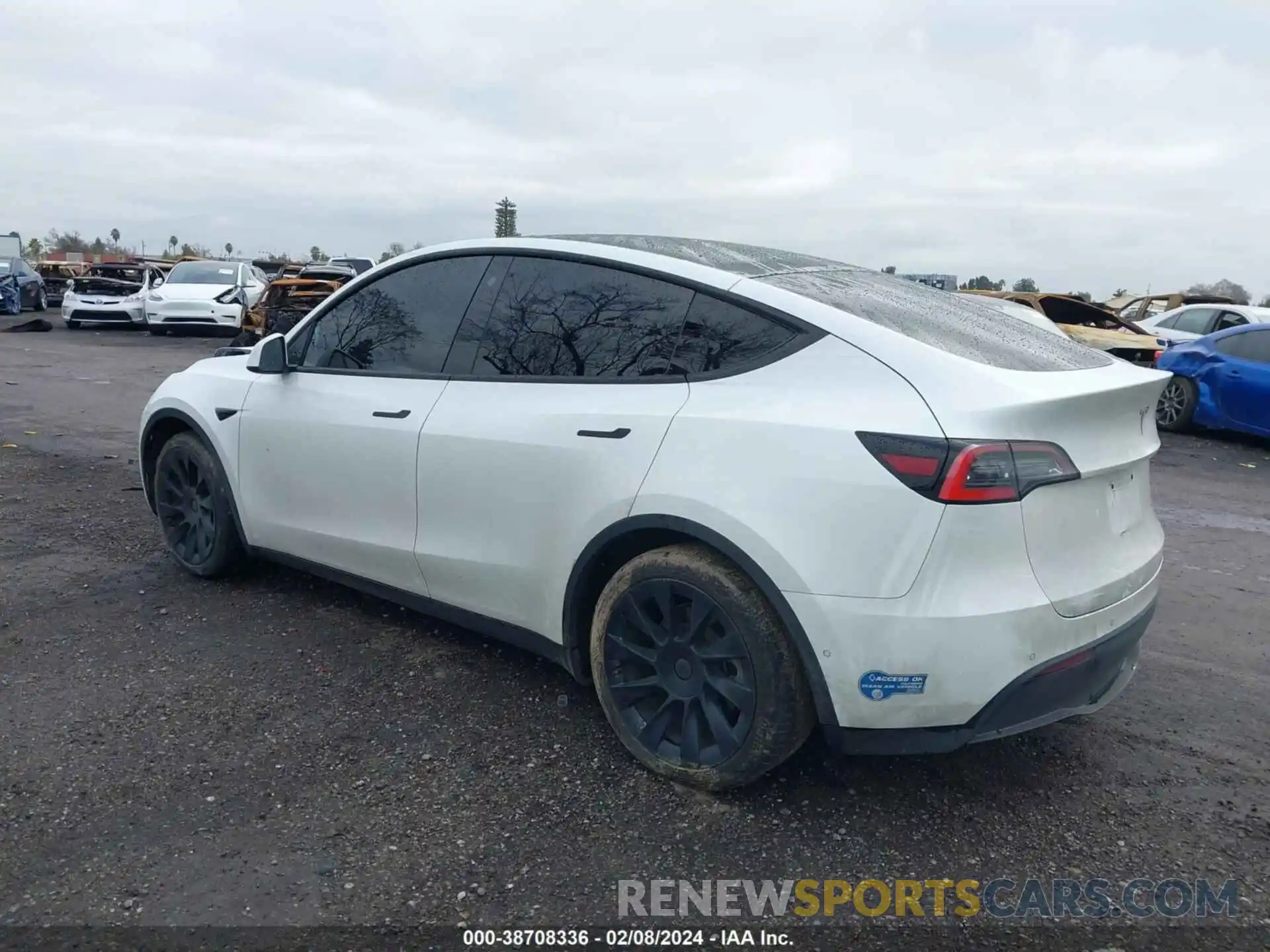 3 Фотография поврежденного автомобиля 5YJYGDEE1MF112369 TESLA MODEL Y 2021