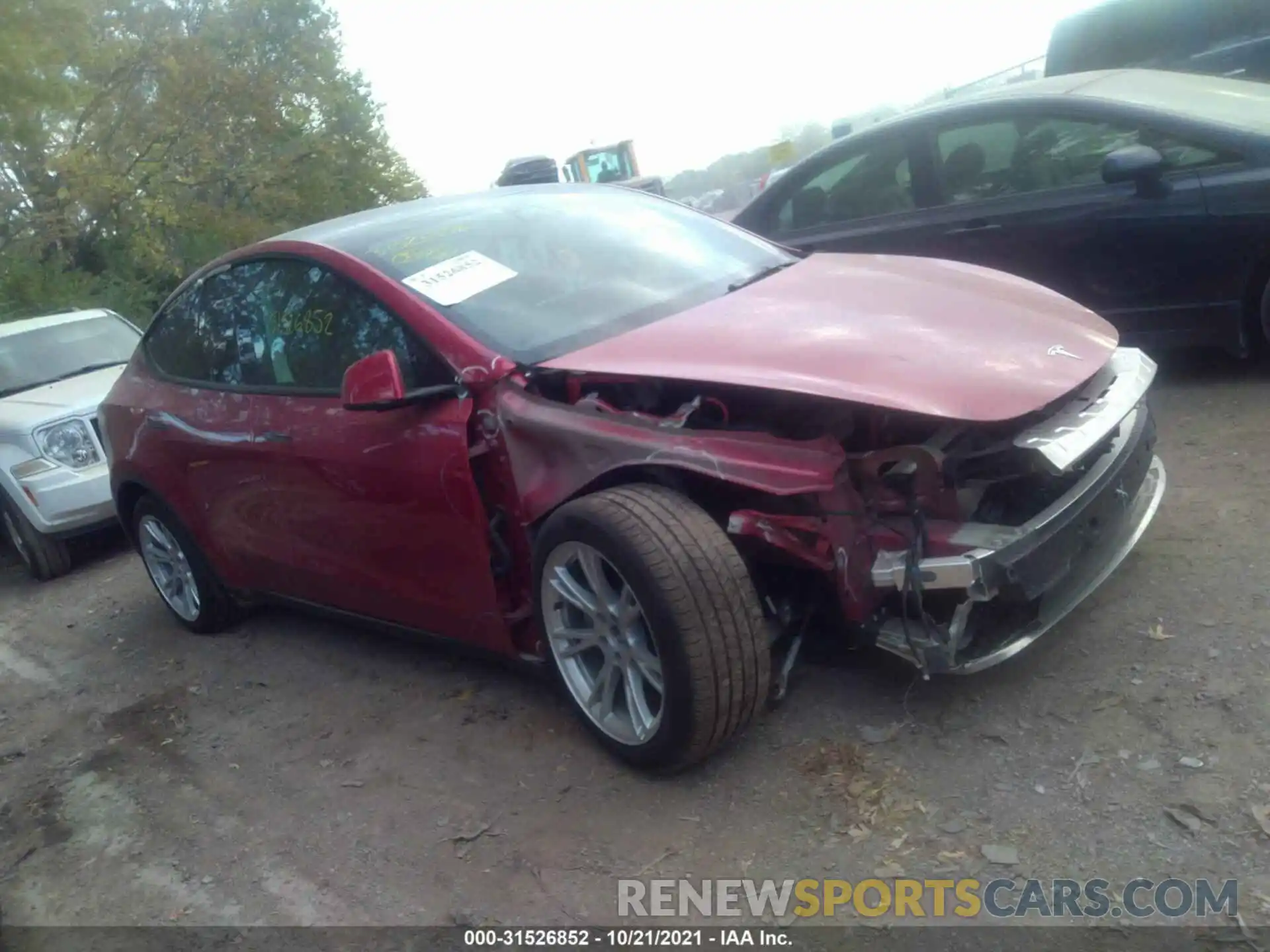 1 Photograph of a damaged car 5YJYGDEE1MF112520 TESLA MODEL Y 2021