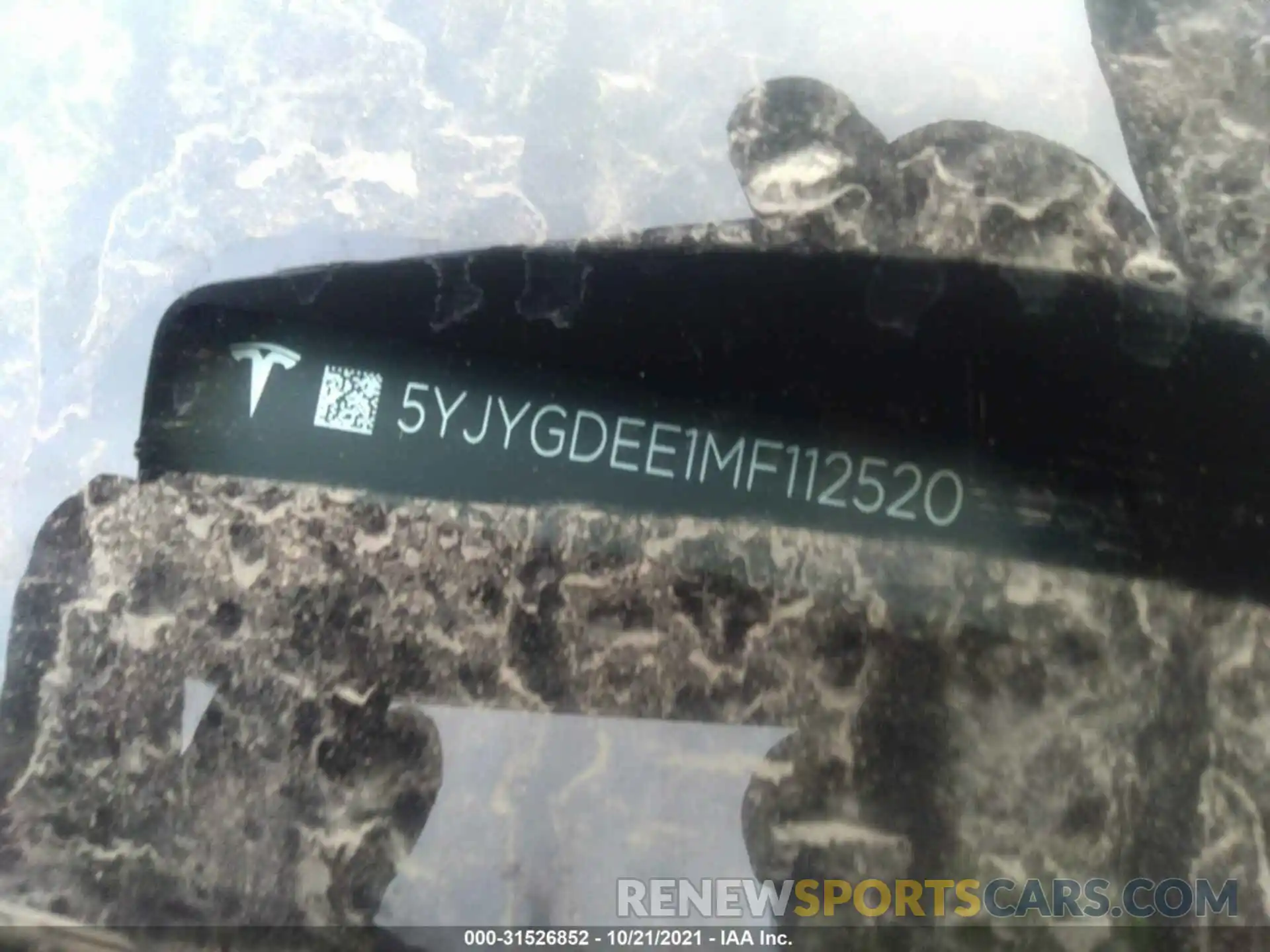 9 Photograph of a damaged car 5YJYGDEE1MF112520 TESLA MODEL Y 2021