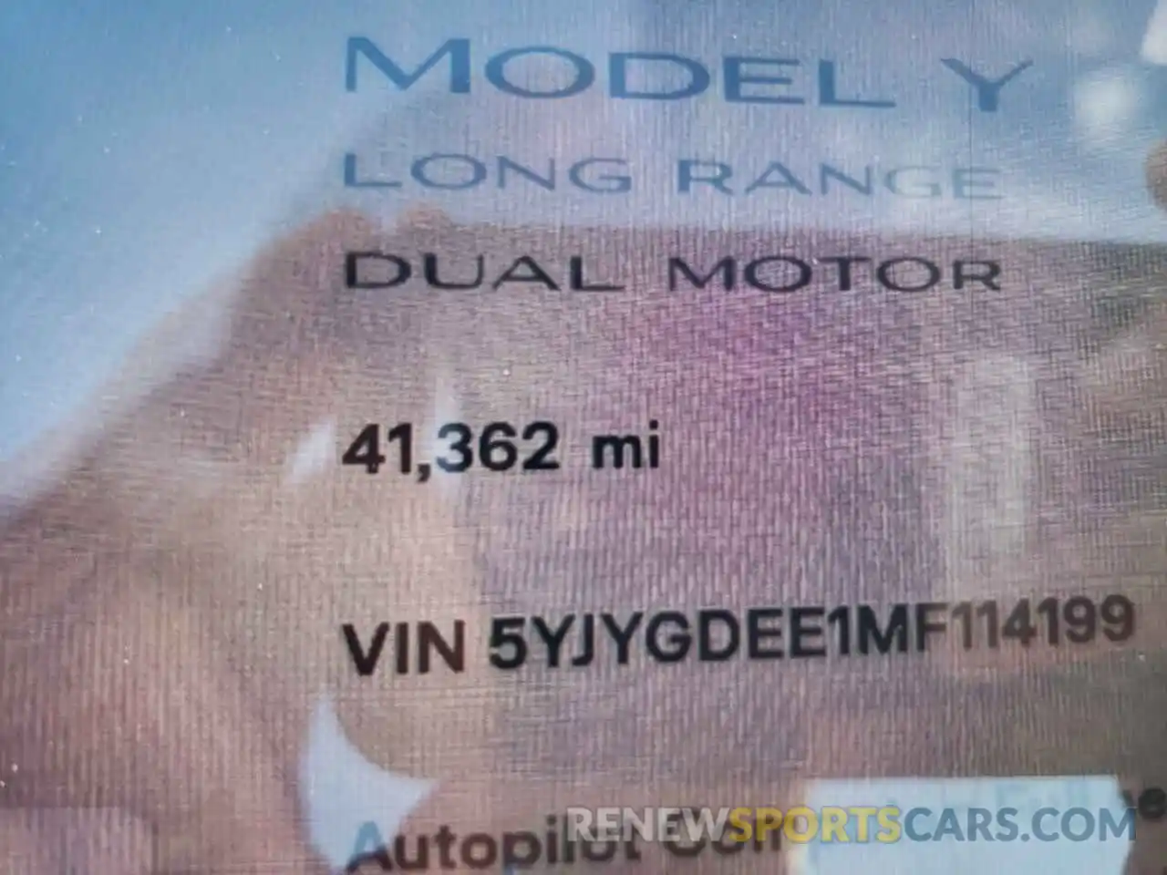 8 Фотография поврежденного автомобиля 5YJYGDEE1MF114199 TESLA MODEL Y 2021