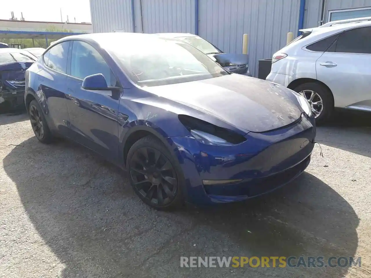 1 Photograph of a damaged car 5YJYGDEE1MF120651 TESLA MODEL Y 2021