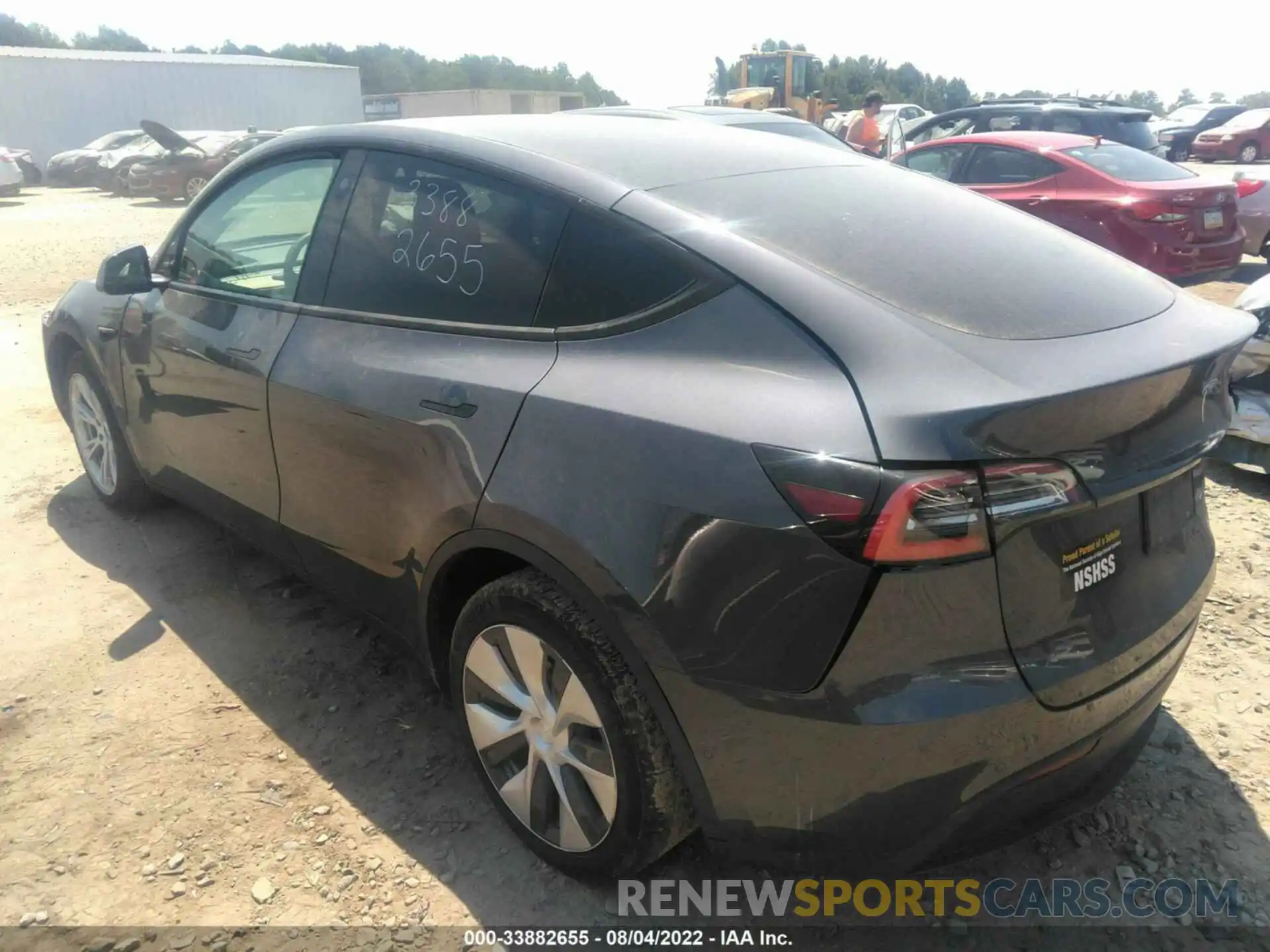 3 Photograph of a damaged car 5YJYGDEE1MF131679 TESLA MODEL Y 2021