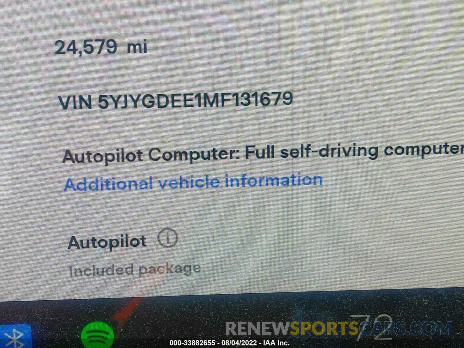 7 Photograph of a damaged car 5YJYGDEE1MF131679 TESLA MODEL Y 2021