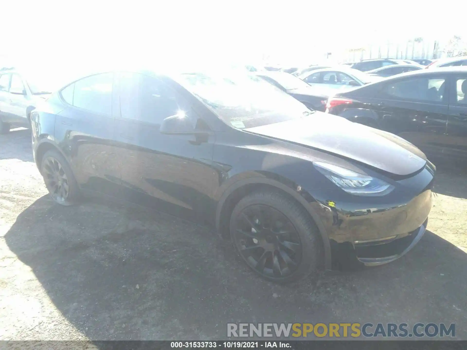 1 Фотография поврежденного автомобиля 5YJYGDEE1MF141483 TESLA MODEL Y 2021