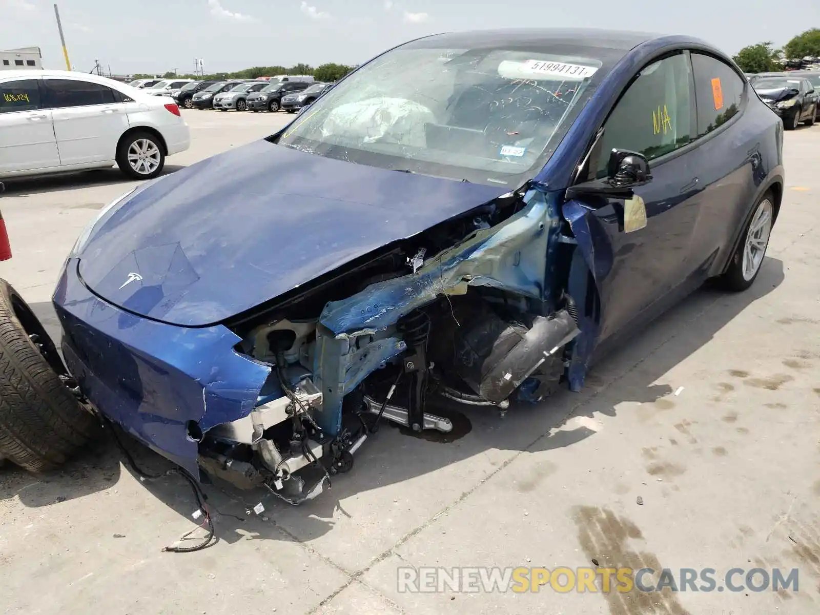 9 Photograph of a damaged car 5YJYGDEE1MF142133 TESLA MODEL Y 2021