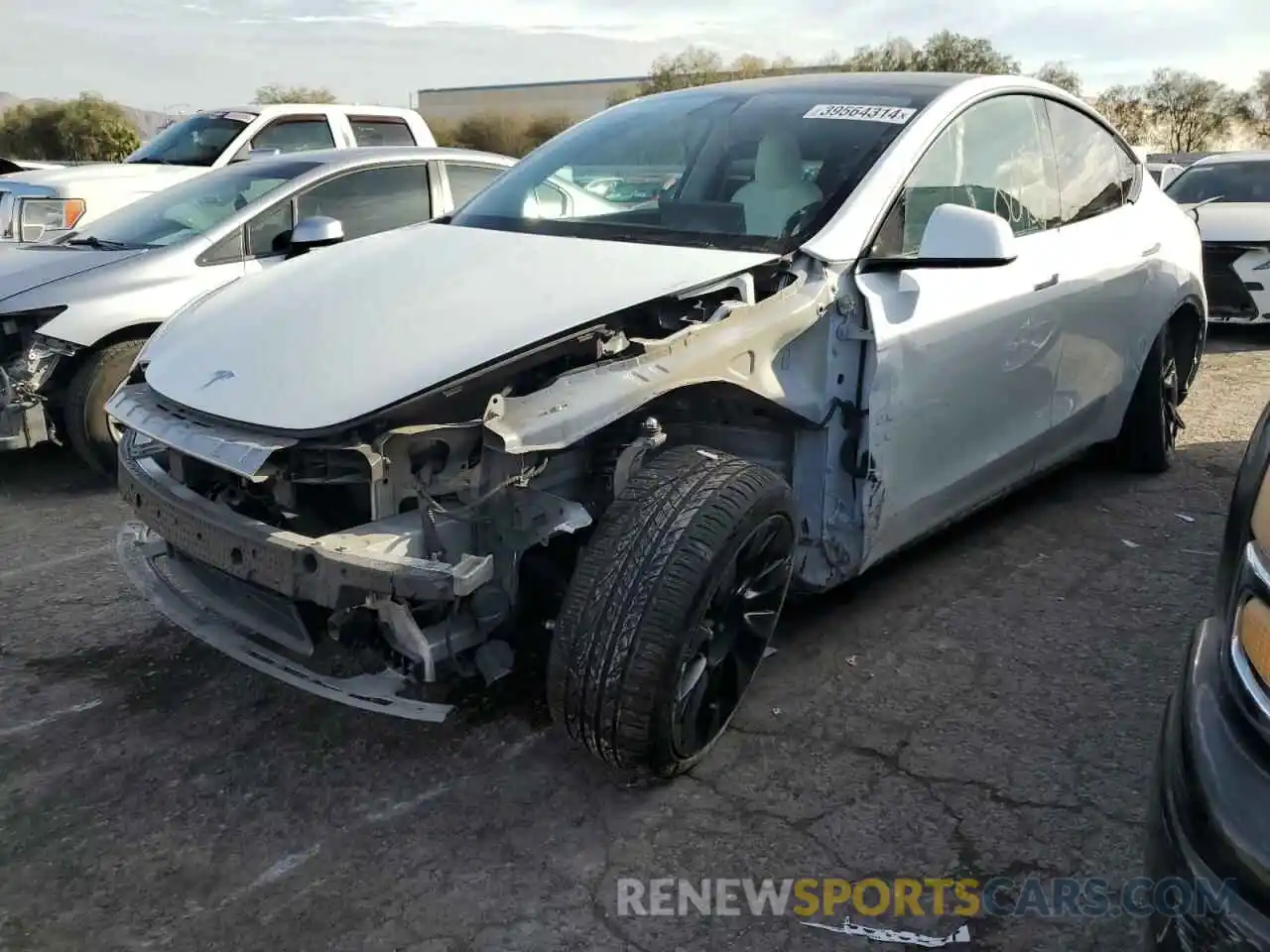 1 Photograph of a damaged car 5YJYGDEE1MF144528 TESLA MODEL Y 2021