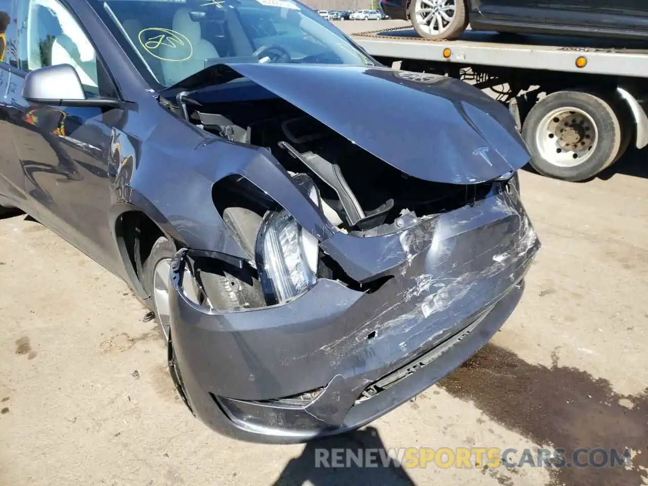 9 Photograph of a damaged car 5YJYGDEE1MF144836 TESLA MODEL Y 2021