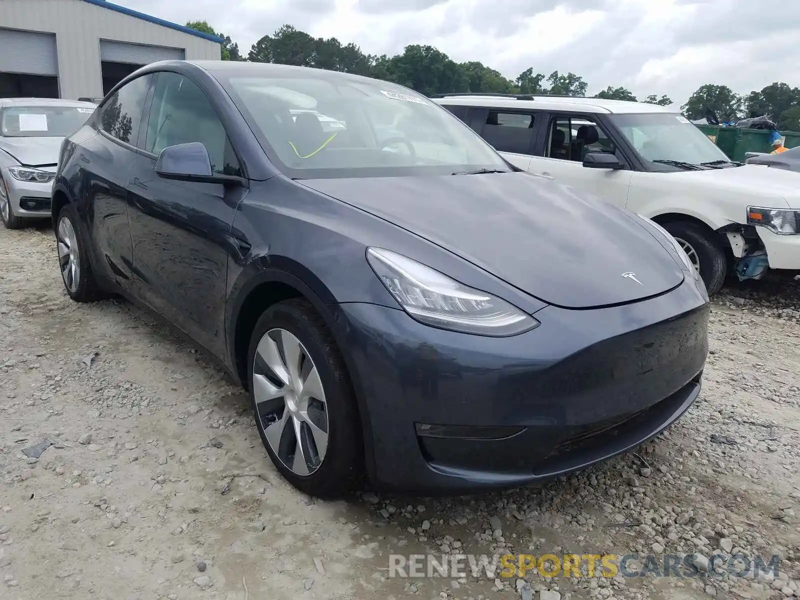 1 Photograph of a damaged car 5YJYGDEE1MF146182 TESLA MODEL Y 2021