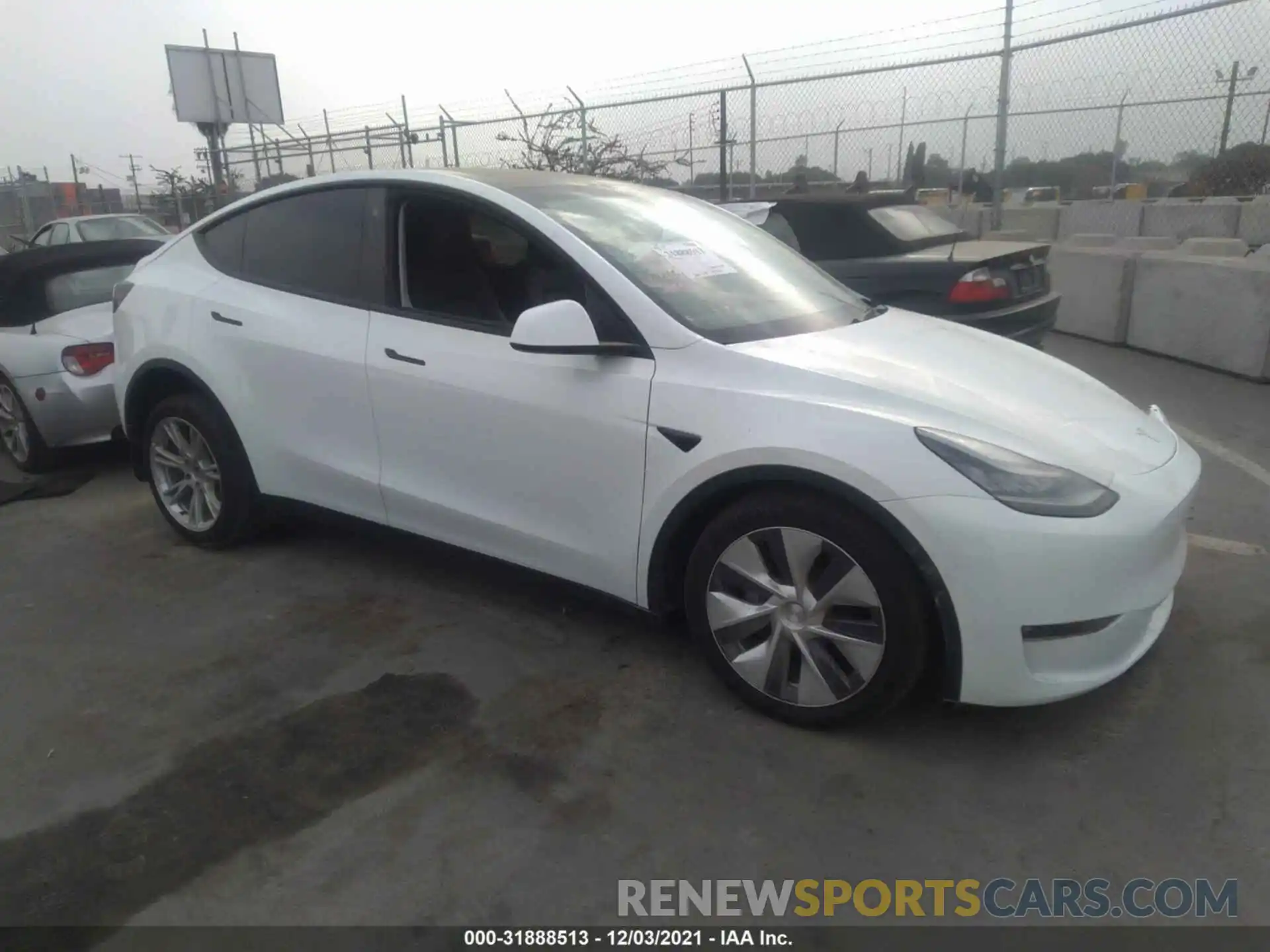 1 Photograph of a damaged car 5YJYGDEE1MF149633 TESLA MODEL Y 2021