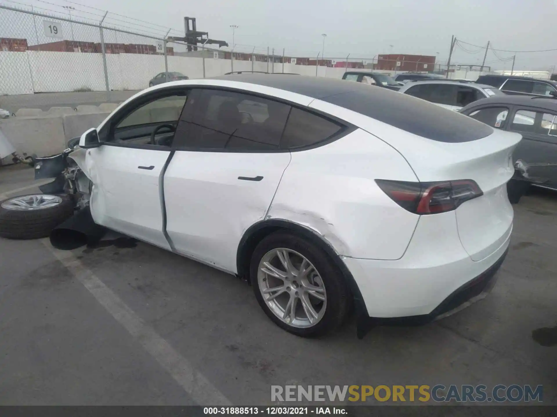 3 Photograph of a damaged car 5YJYGDEE1MF149633 TESLA MODEL Y 2021