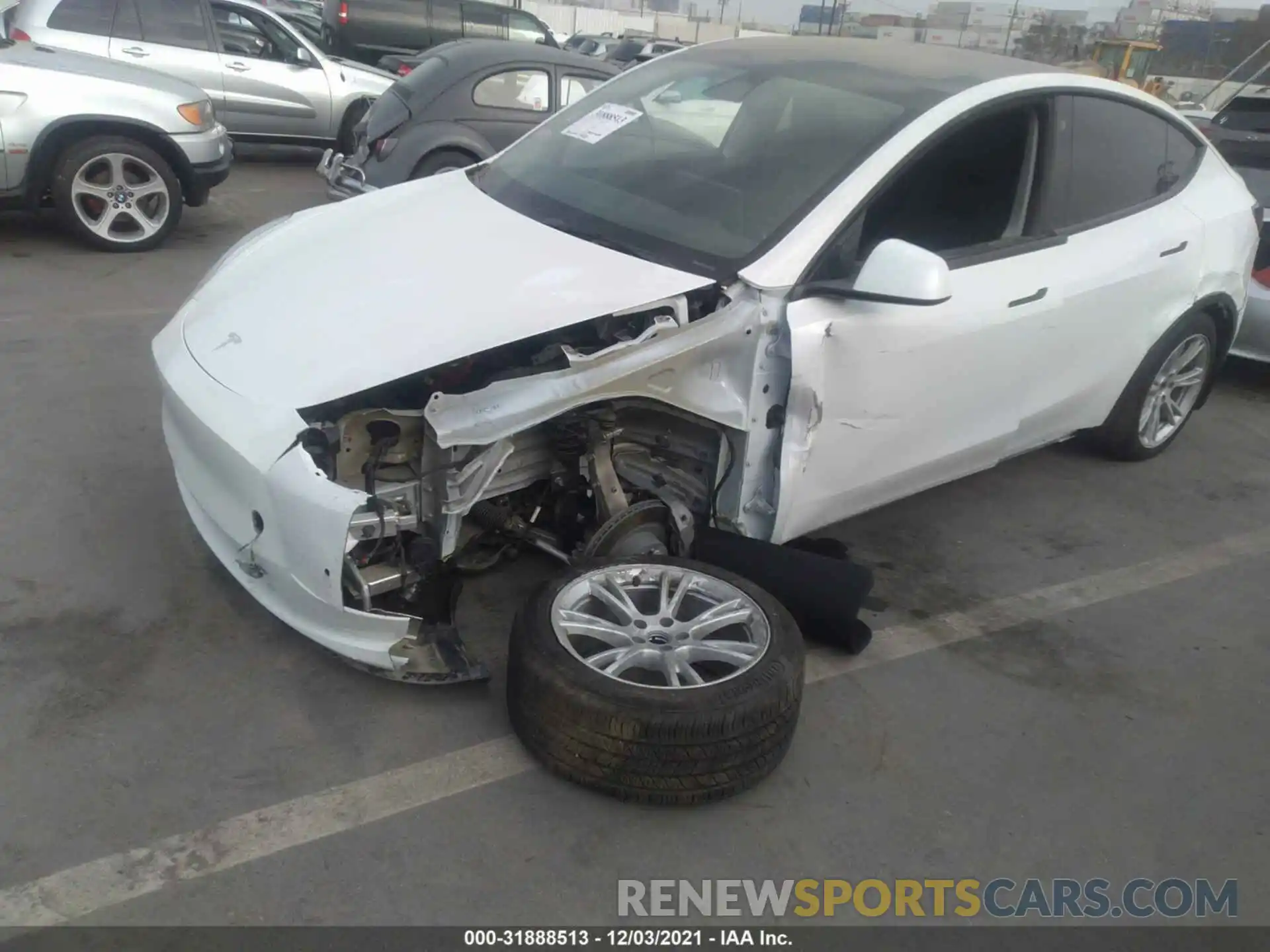 6 Photograph of a damaged car 5YJYGDEE1MF149633 TESLA MODEL Y 2021