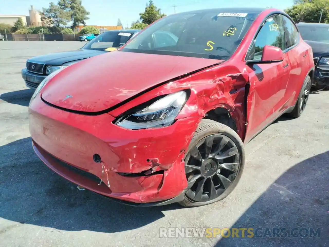 9 Photograph of a damaged car 5YJYGDEE1MF149907 TESLA MODEL Y 2021