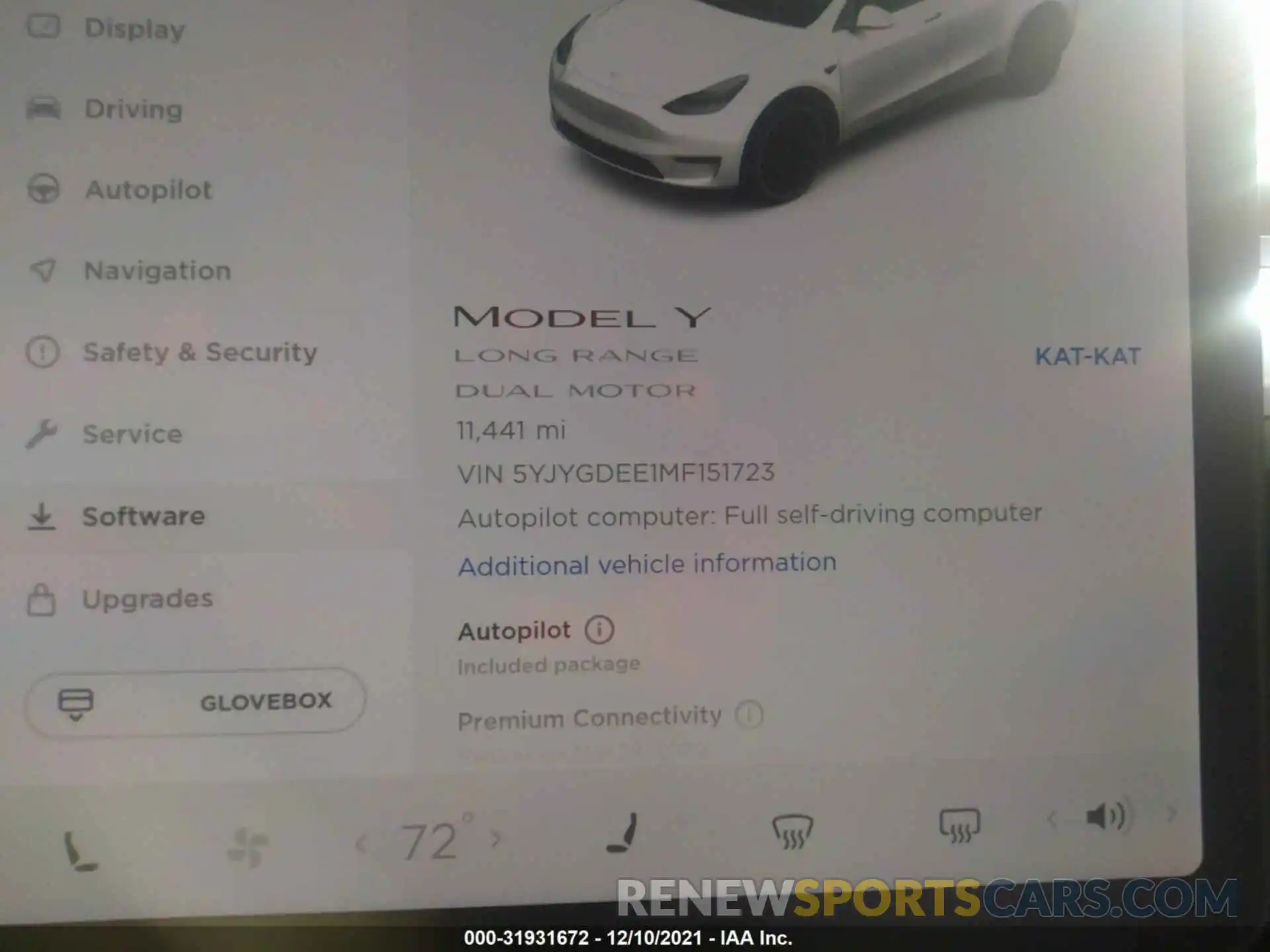 7 Фотография поврежденного автомобиля 5YJYGDEE1MF151723 TESLA MODEL Y 2021