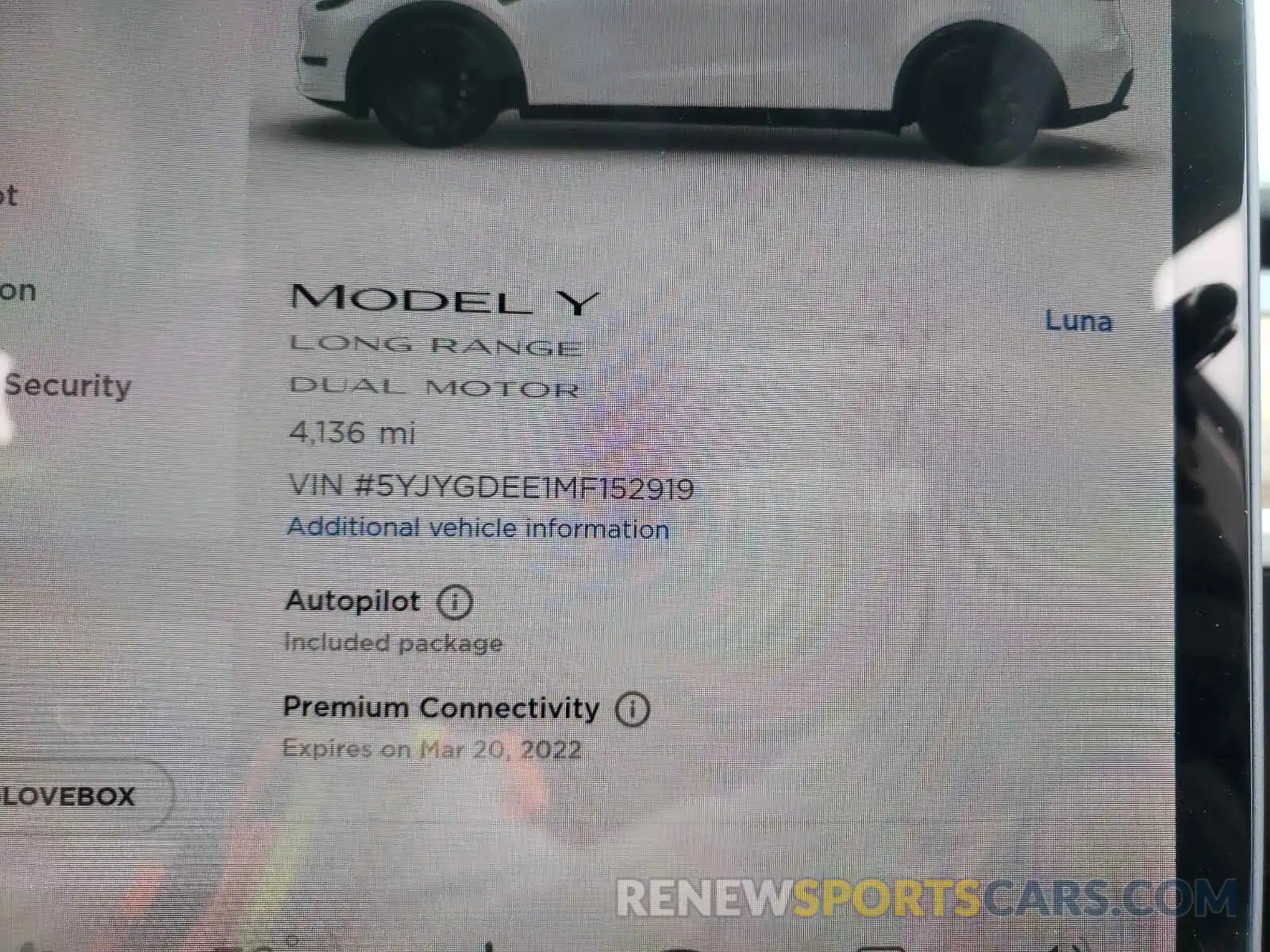 8 Photograph of a damaged car 5YJYGDEE1MF152919 TESLA MODEL Y 2021