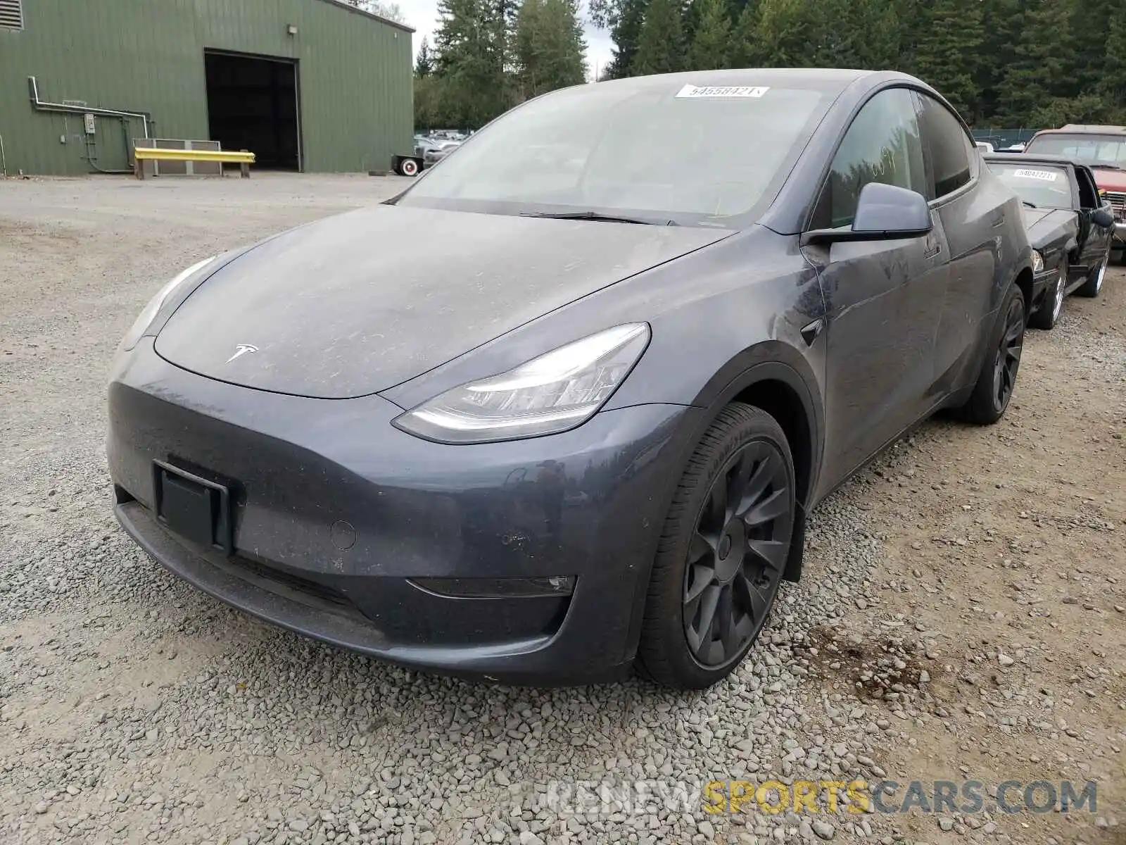 2 Photograph of a damaged car 5YJYGDEE1MF153374 TESLA MODEL Y 2021