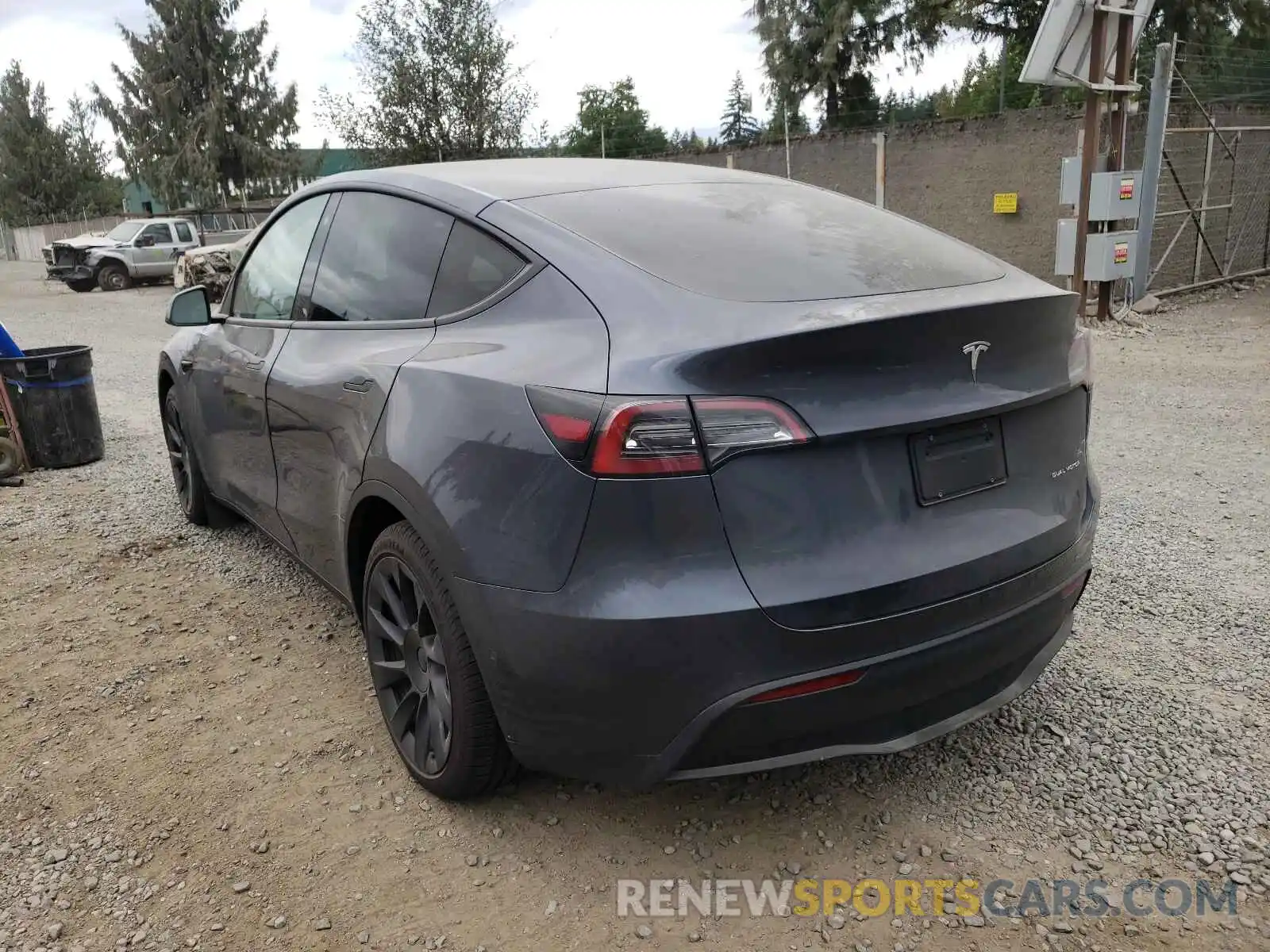 3 Фотография поврежденного автомобиля 5YJYGDEE1MF153374 TESLA MODEL Y 2021