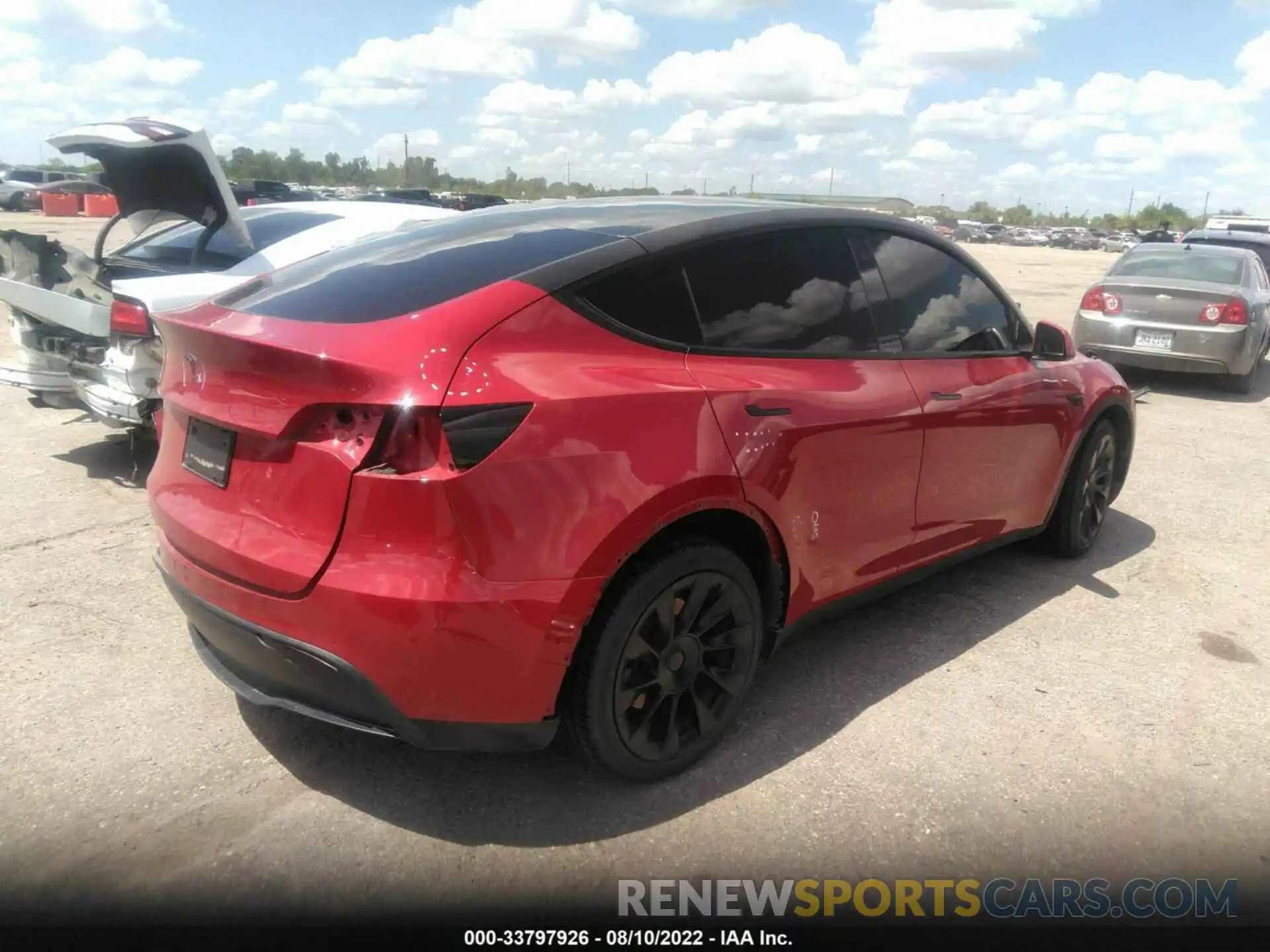 4 Фотография поврежденного автомобиля 5YJYGDEE1MF162088 TESLA MODEL Y 2021