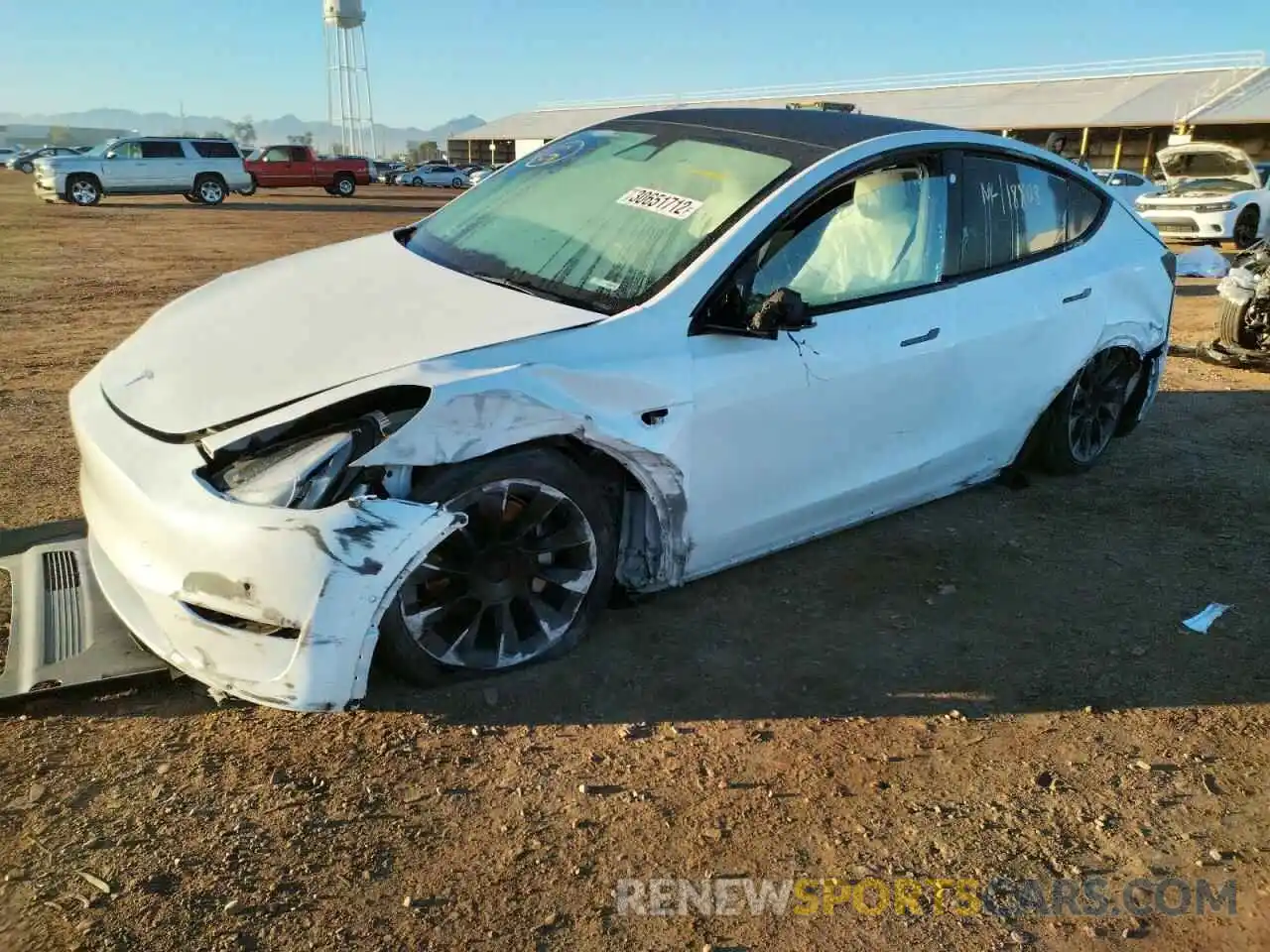 9 Photograph of a damaged car 5YJYGDEE1MF175200 TESLA MODEL Y 2021