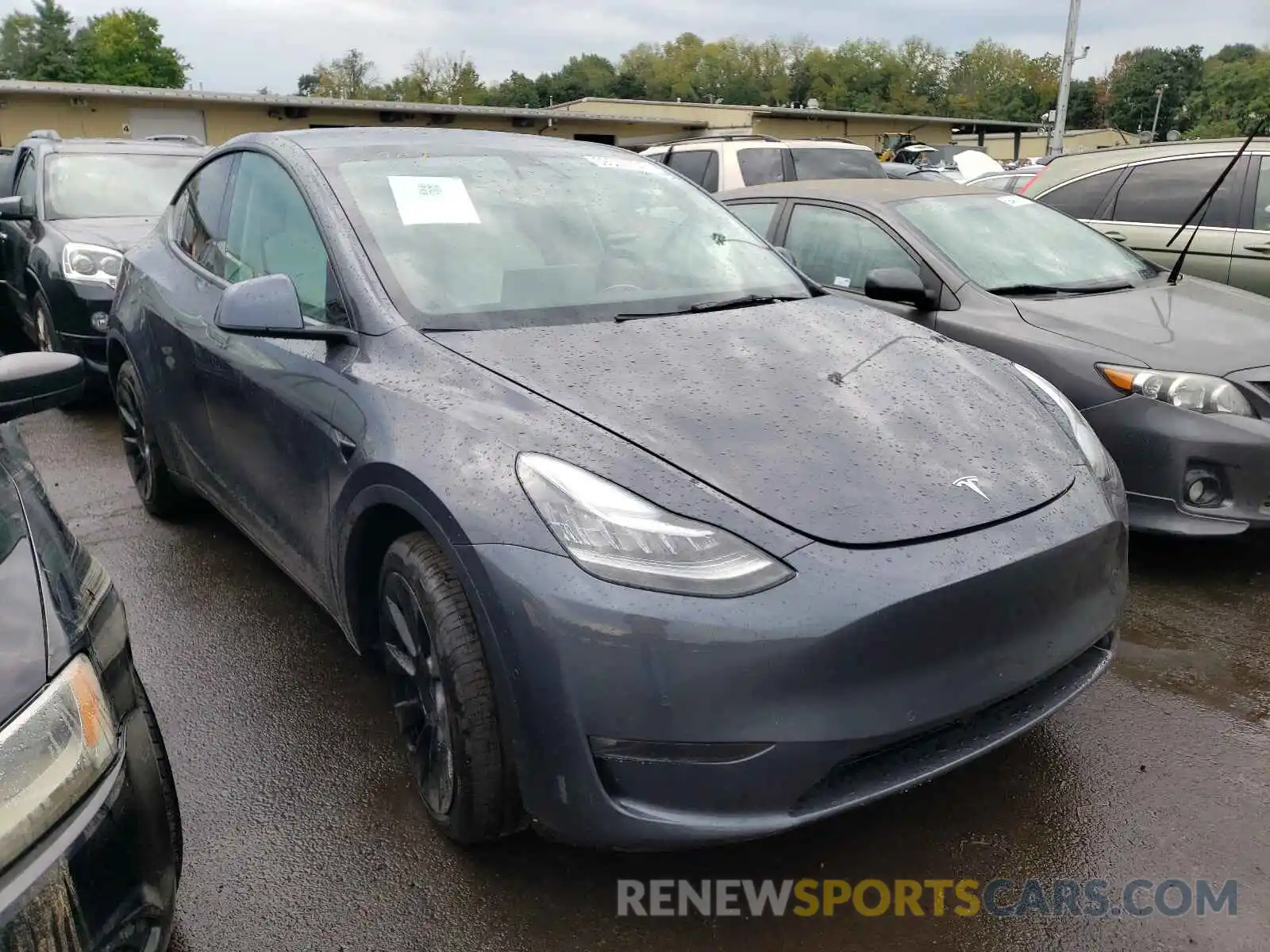 1 Photograph of a damaged car 5YJYGDEE1MF178971 TESLA MODEL Y 2021