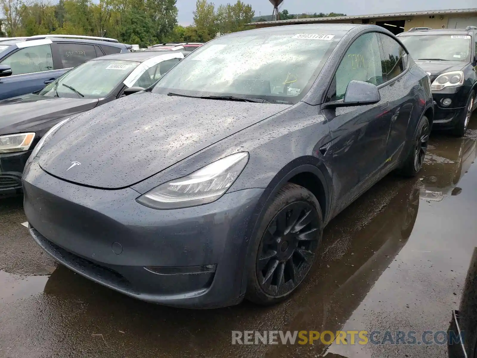 2 Photograph of a damaged car 5YJYGDEE1MF178971 TESLA MODEL Y 2021