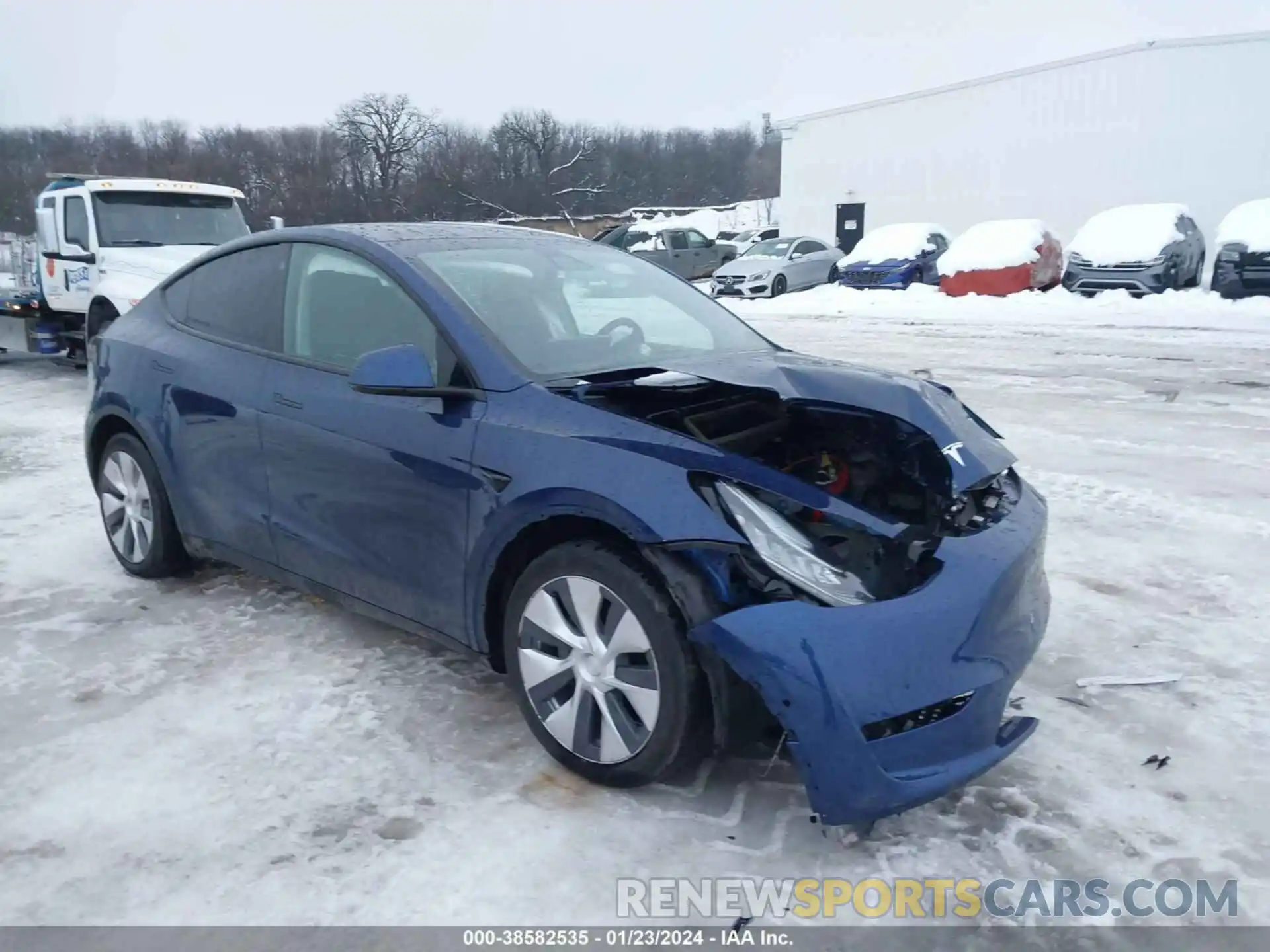 1 Photograph of a damaged car 5YJYGDEE1MF188643 TESLA MODEL Y 2021