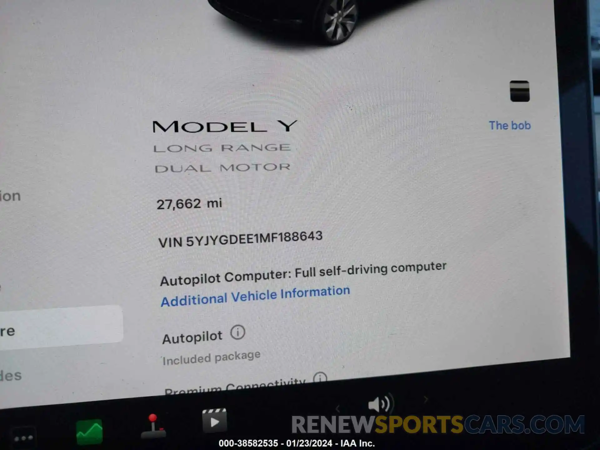 15 Фотография поврежденного автомобиля 5YJYGDEE1MF188643 TESLA MODEL Y 2021