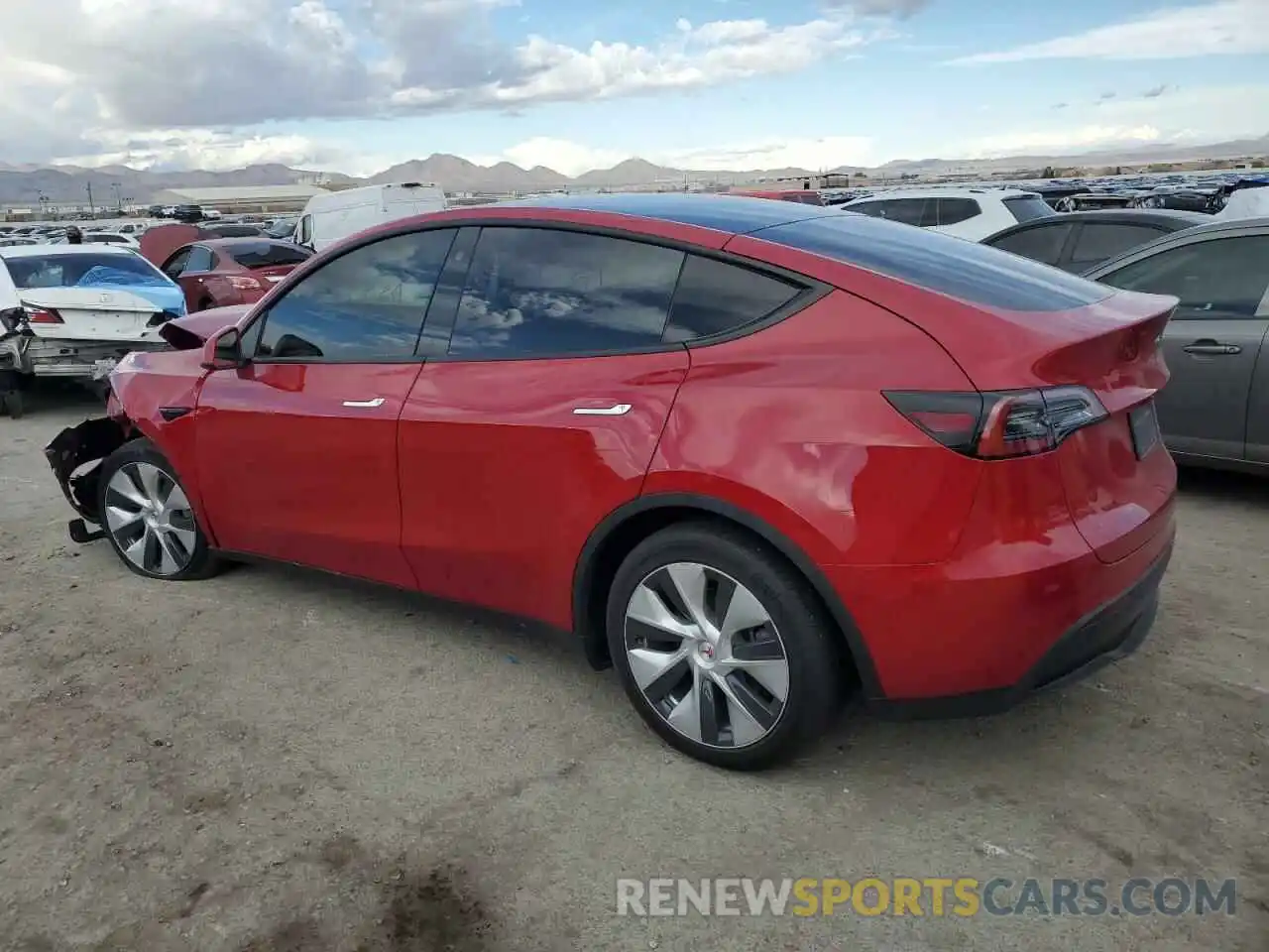 2 Photograph of a damaged car 5YJYGDEE1MF200810 TESLA MODEL Y 2021