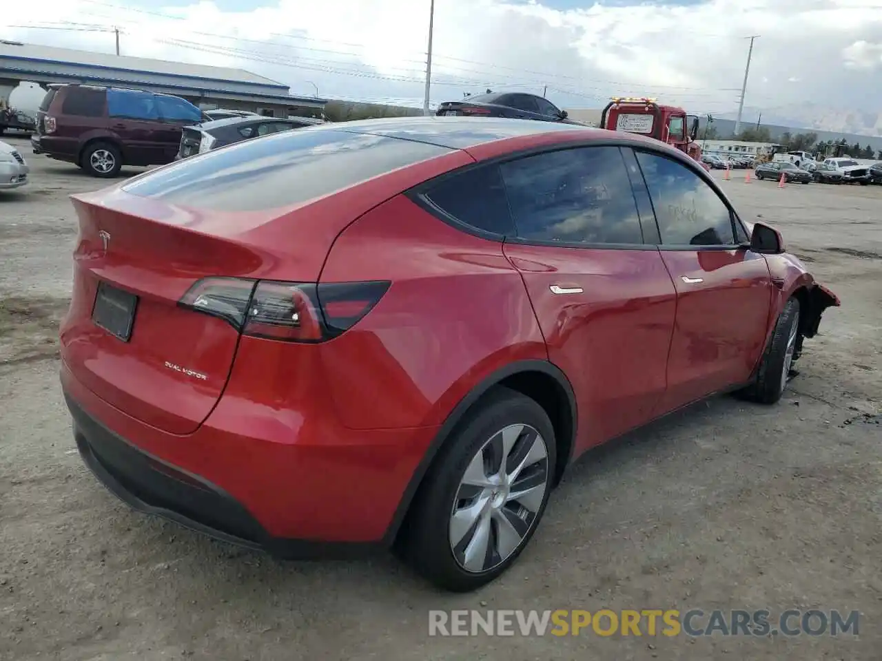 3 Photograph of a damaged car 5YJYGDEE1MF200810 TESLA MODEL Y 2021