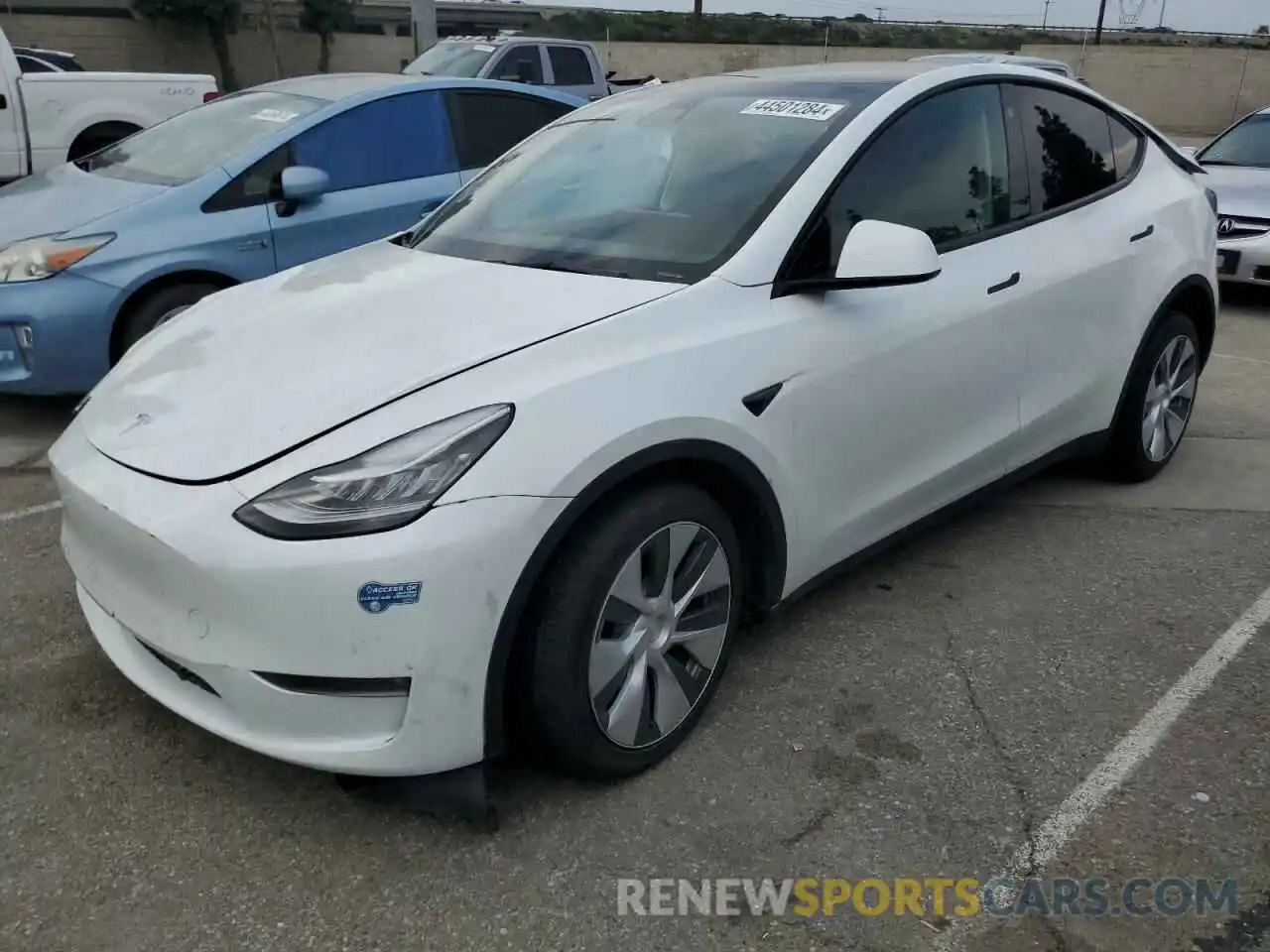 1 Photograph of a damaged car 5YJYGDEE1MF204176 TESLA MODEL Y 2021