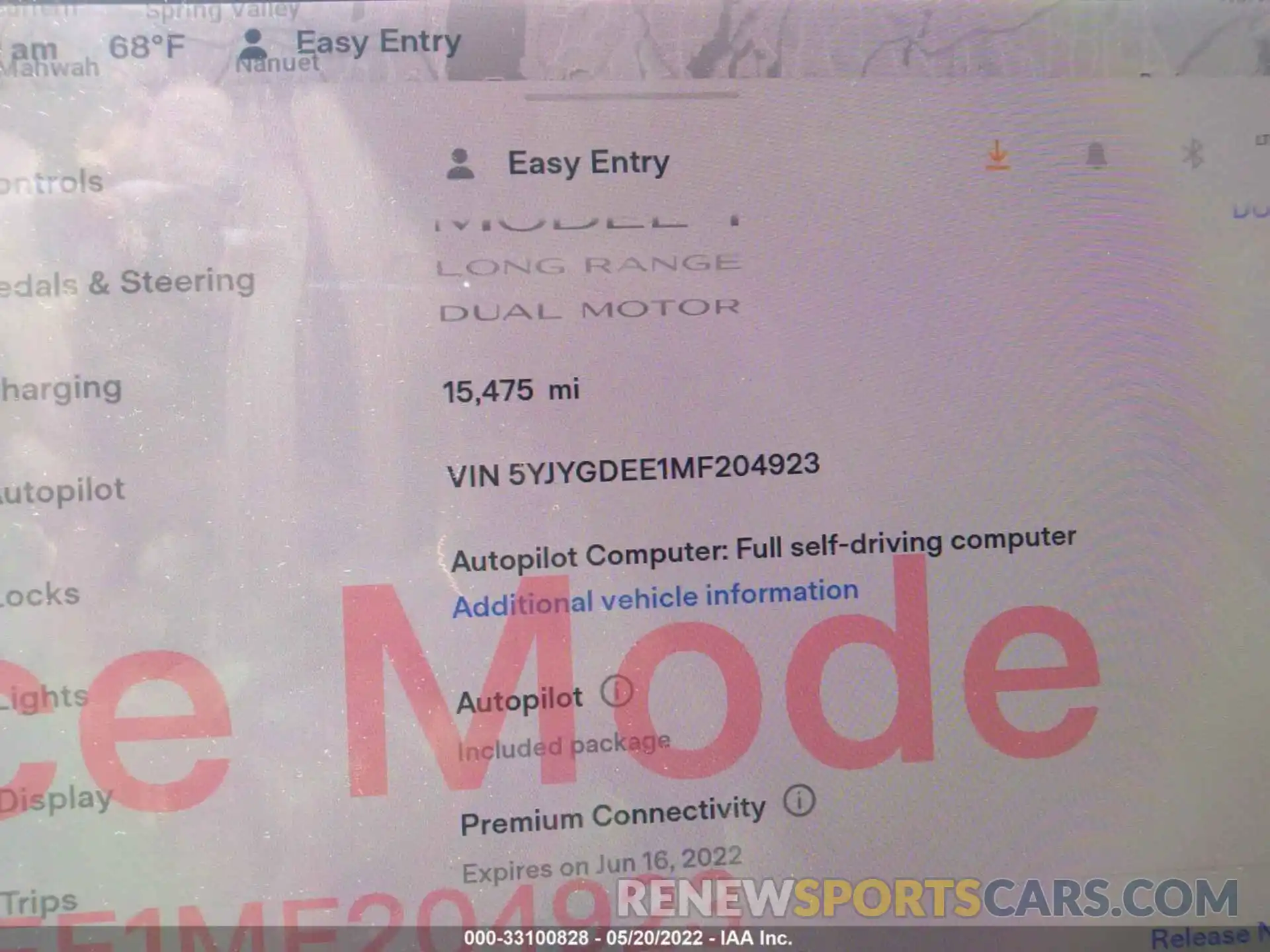 7 Фотография поврежденного автомобиля 5YJYGDEE1MF204923 TESLA MODEL Y 2021