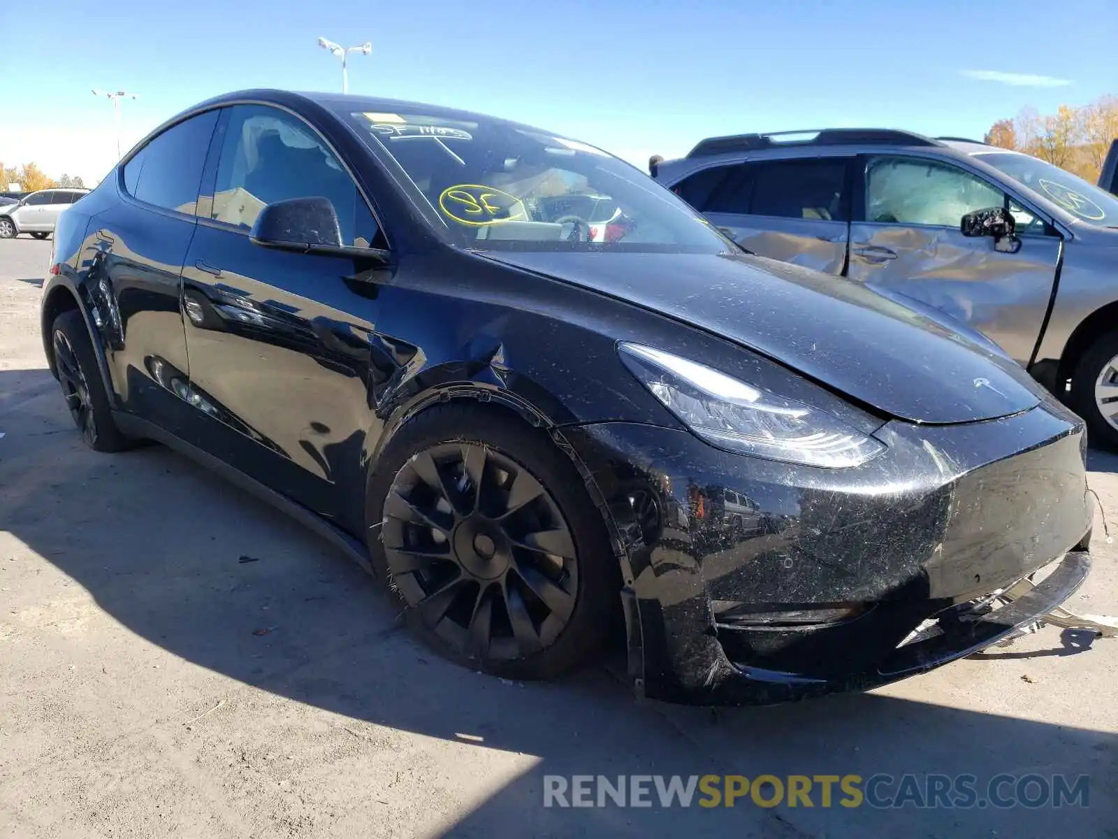 1 Фотография поврежденного автомобиля 5YJYGDEE1MF213542 TESLA MODEL Y 2021