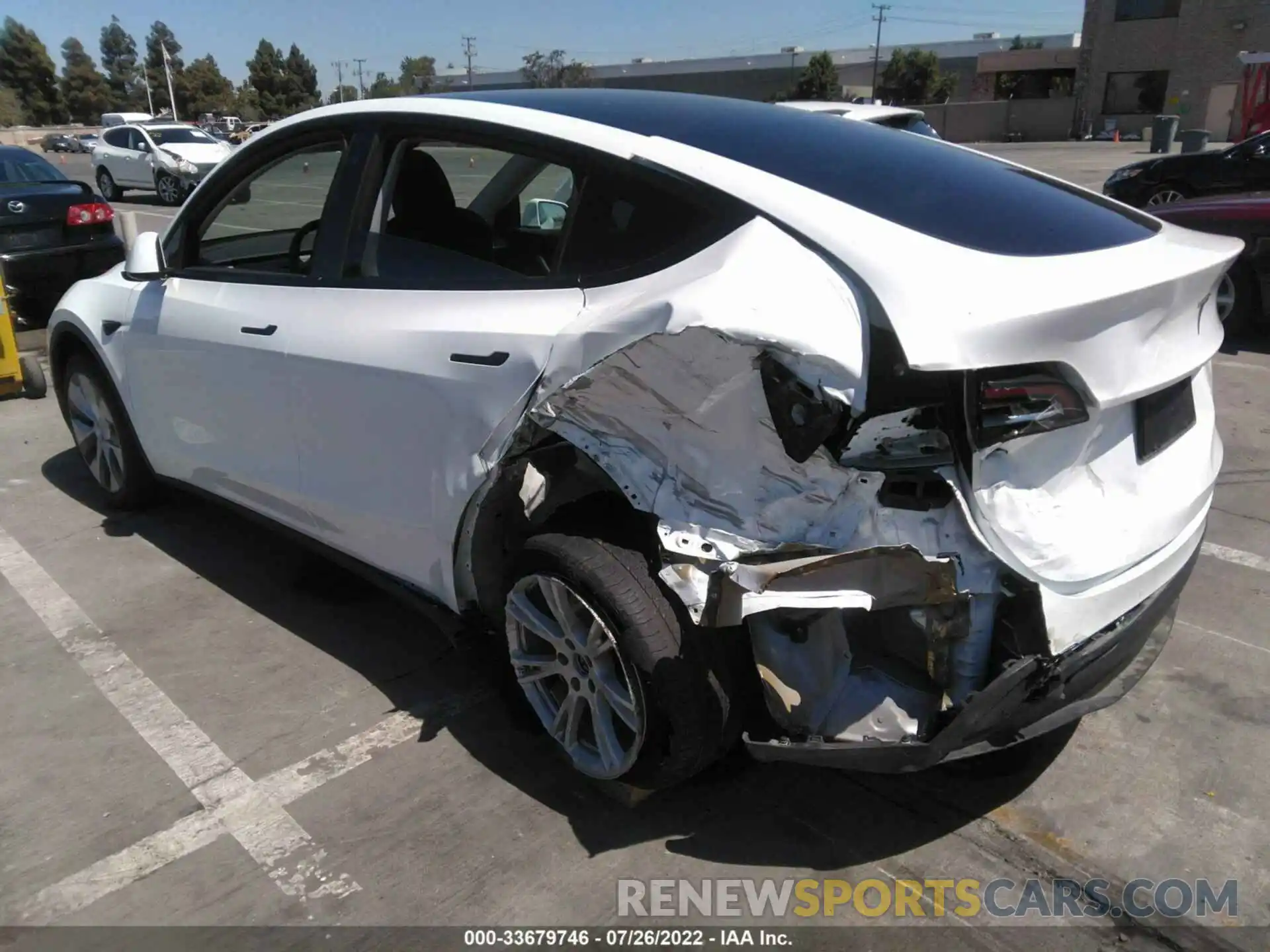 3 Photograph of a damaged car 5YJYGDEE1MF219177 TESLA MODEL Y 2021