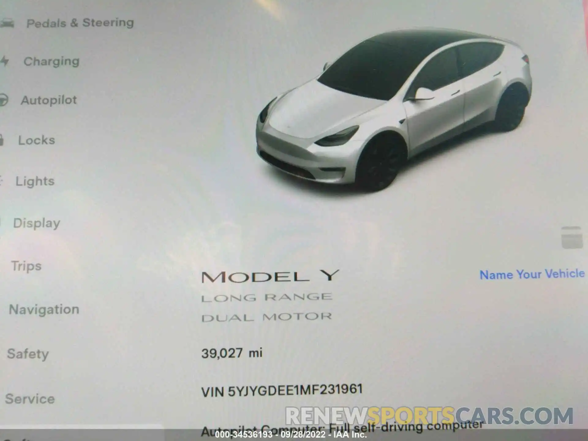 7 Photograph of a damaged car 5YJYGDEE1MF231961 TESLA MODEL Y 2021