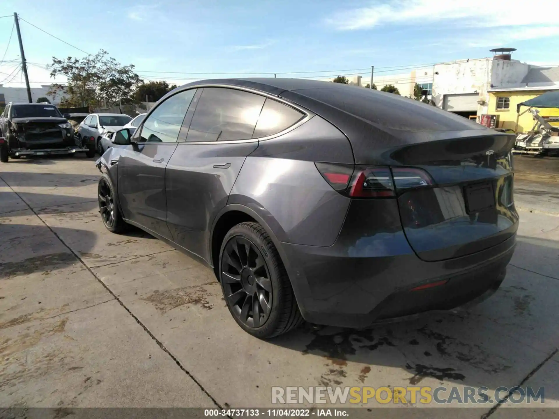 3 Photograph of a damaged car 5YJYGDEE1MF243186 TESLA MODEL Y 2021