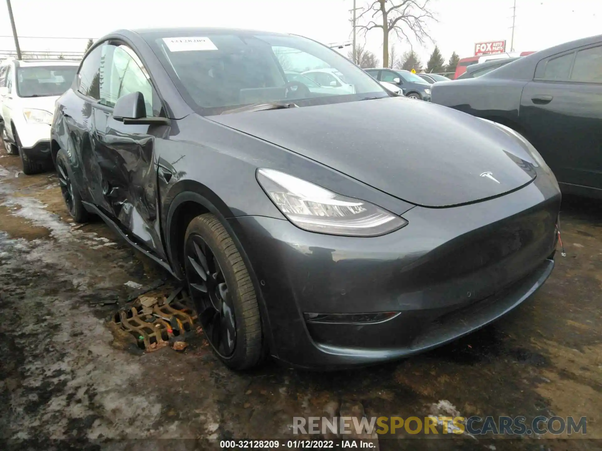 1 Фотография поврежденного автомобиля 5YJYGDEE1MF244290 TESLA MODEL Y 2021