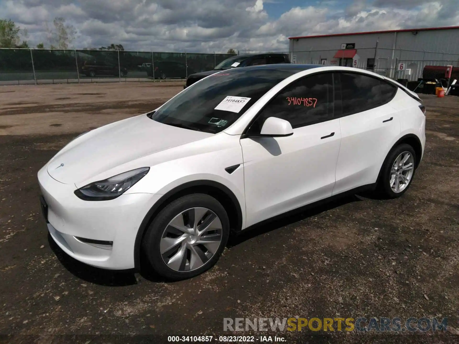 2 Photograph of a damaged car 5YJYGDEE1MF254351 TESLA MODEL Y 2021