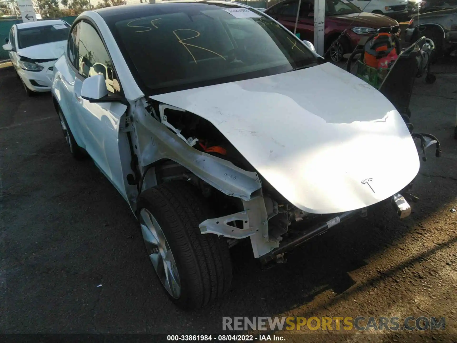 1 Фотография поврежденного автомобиля 5YJYGDEE1MF287978 TESLA MODEL Y 2021