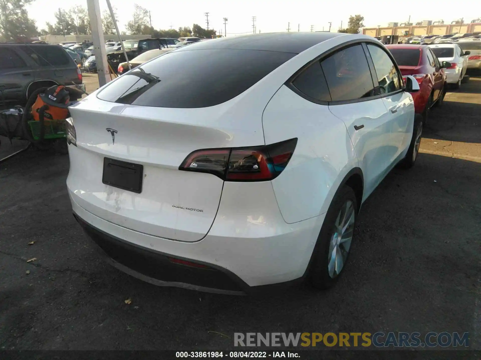 4 Фотография поврежденного автомобиля 5YJYGDEE1MF287978 TESLA MODEL Y 2021