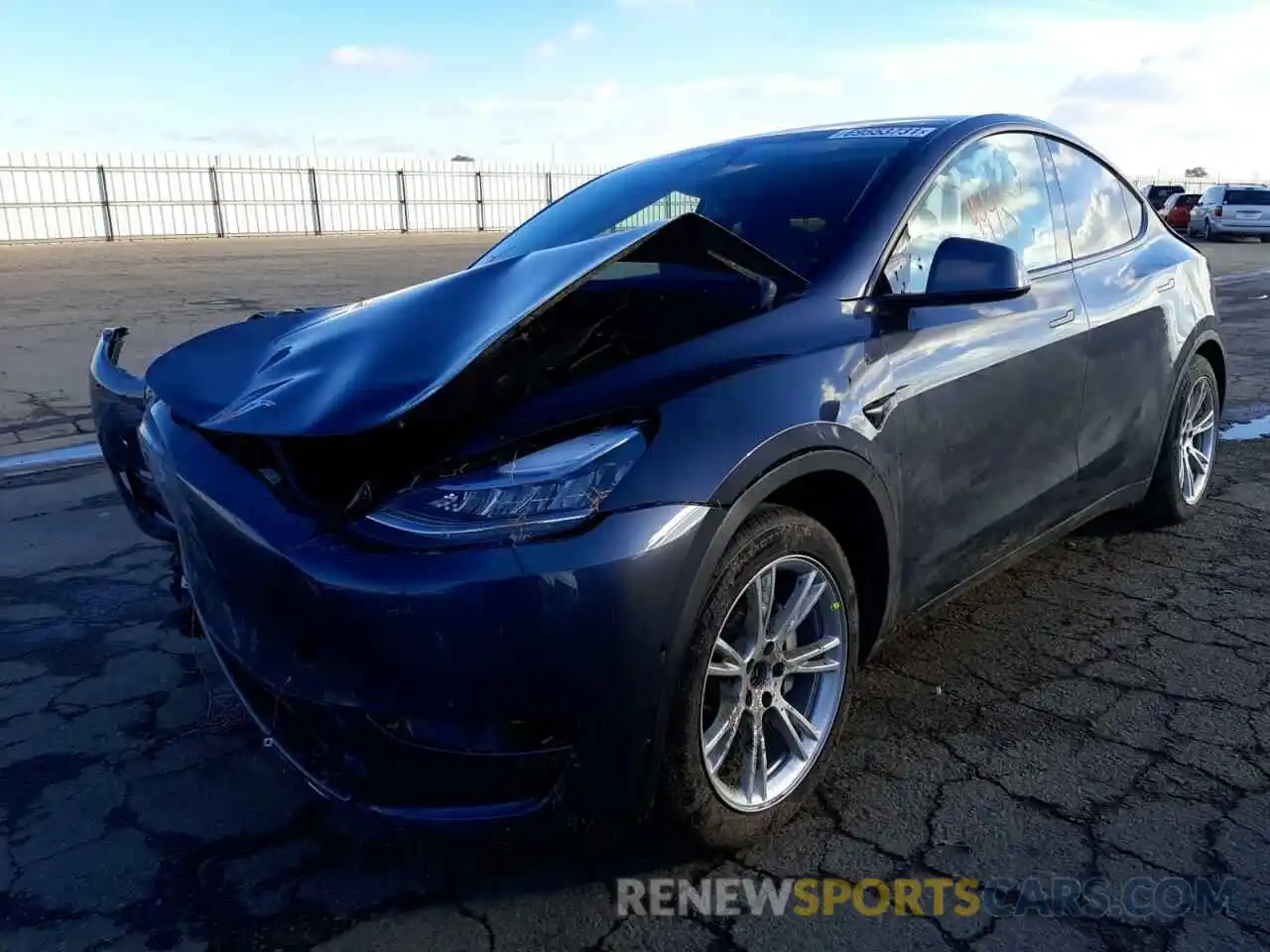 2 Photograph of a damaged car 5YJYGDEE1MF296826 TESLA MODEL Y 2021