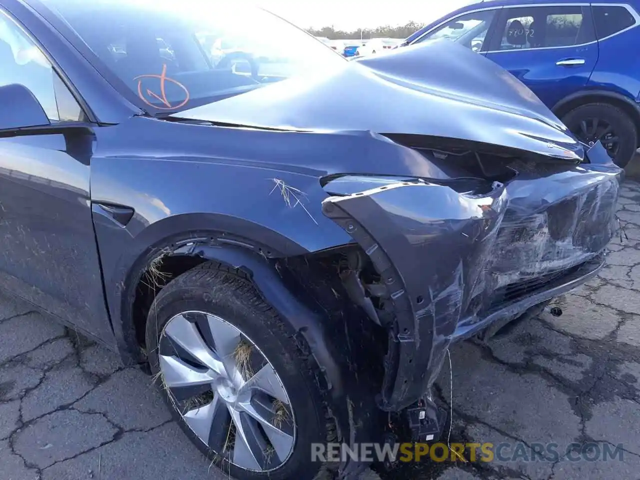 9 Photograph of a damaged car 5YJYGDEE1MF296826 TESLA MODEL Y 2021