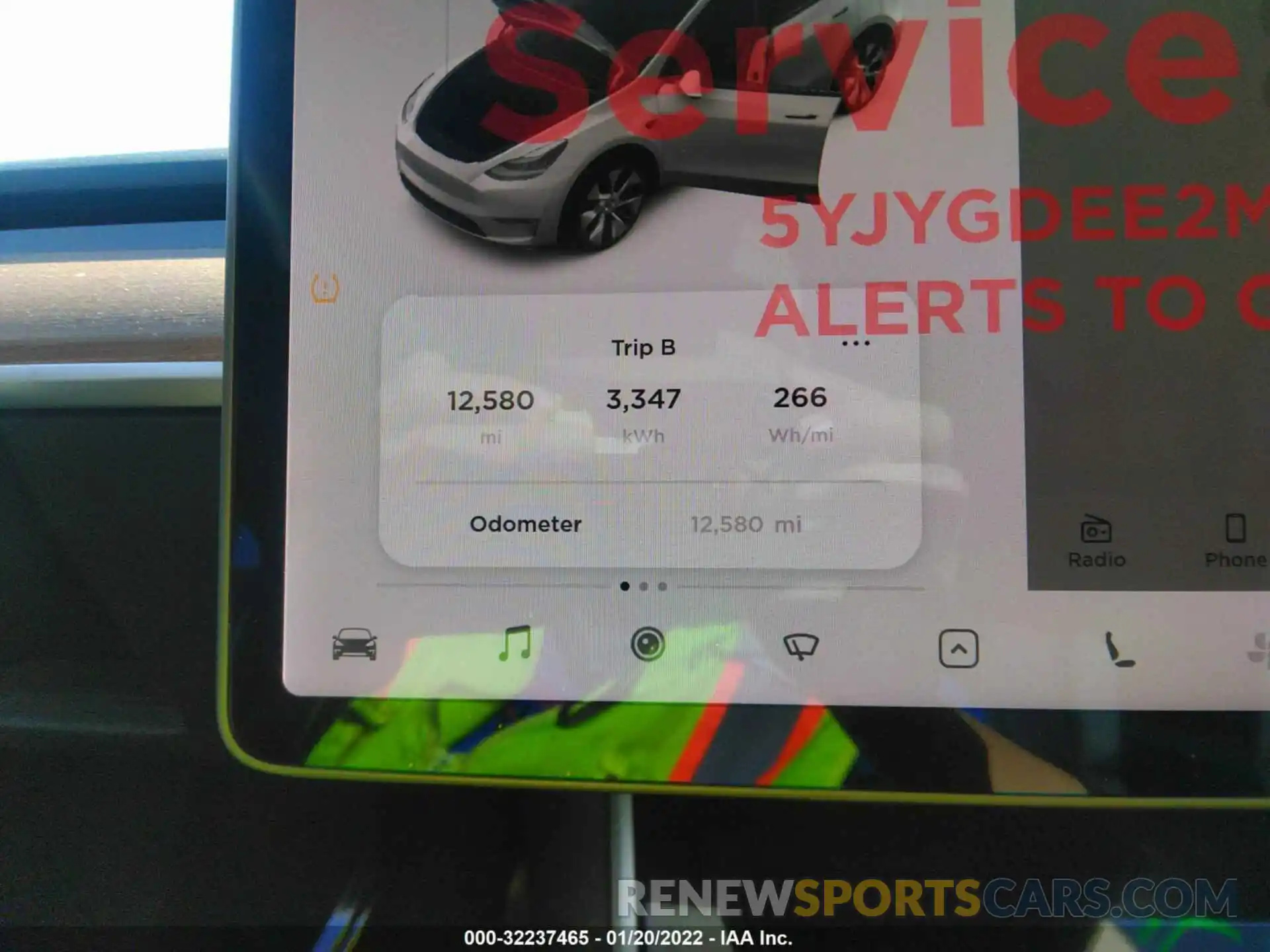 7 Photograph of a damaged car 5YJYGDEE2MF061190 TESLA MODEL Y 2021