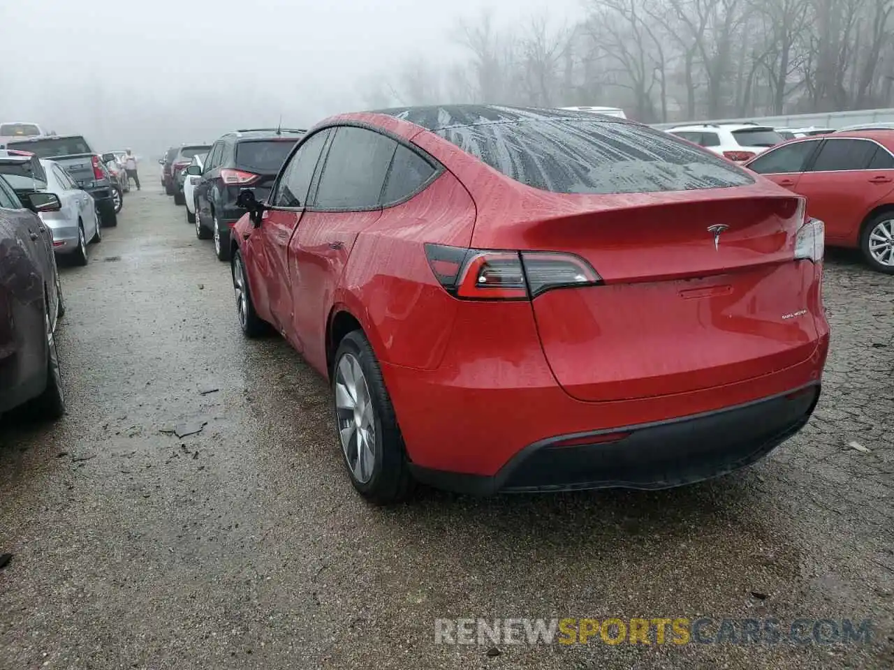 2 Photograph of a damaged car 5YJYGDEE2MF069497 TESLA MODEL Y 2021