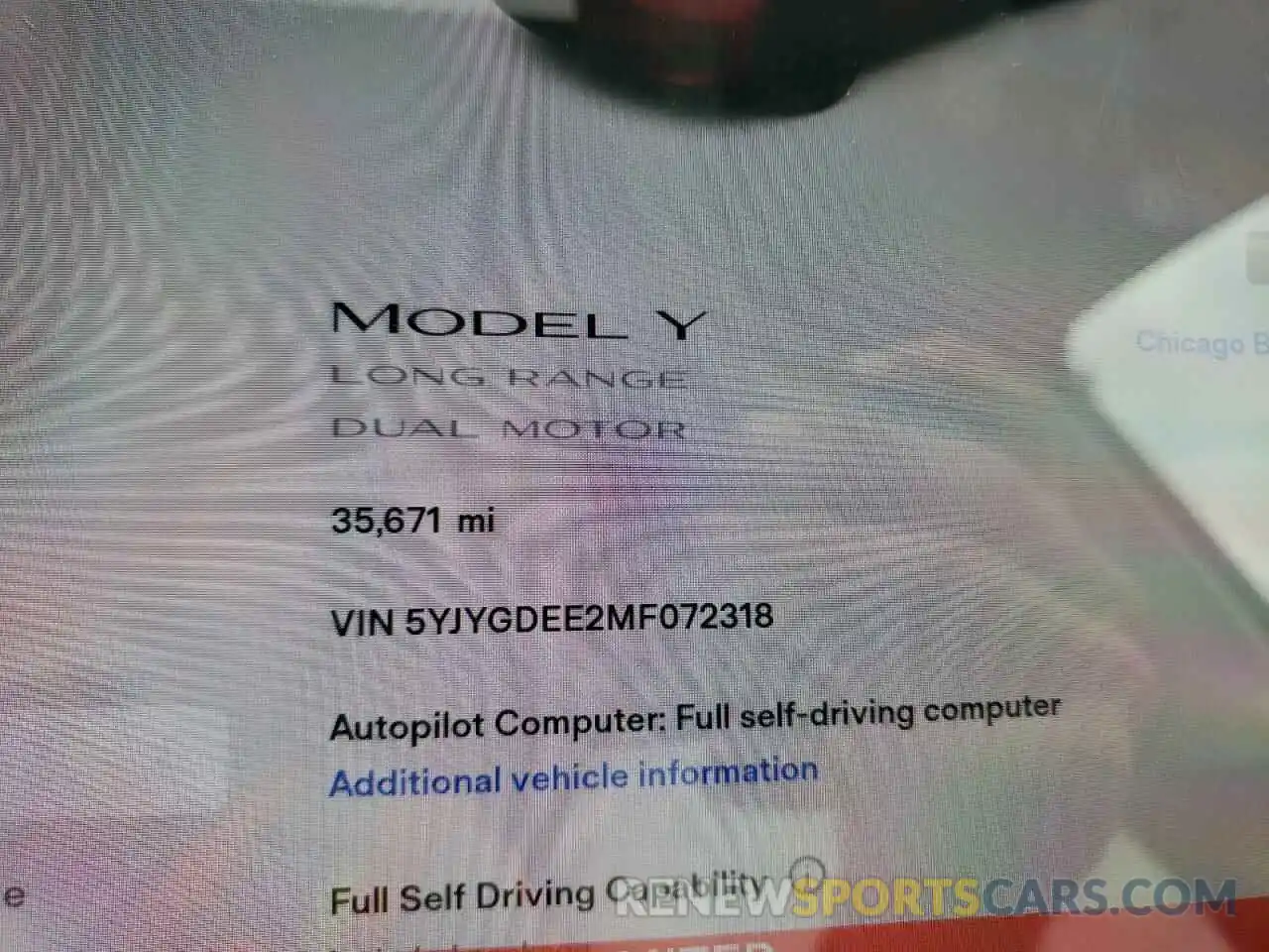 8 Photograph of a damaged car 5YJYGDEE2MF072318 TESLA MODEL Y 2021