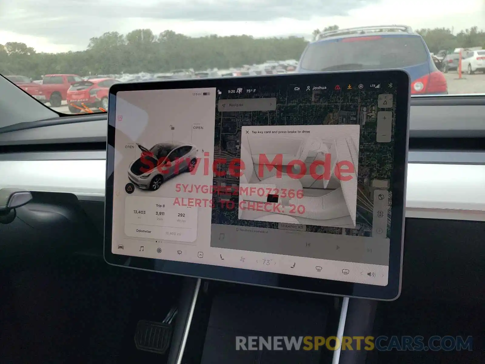 9 Photograph of a damaged car 5YJYGDEE2MF072366 TESLA MODEL Y 2021