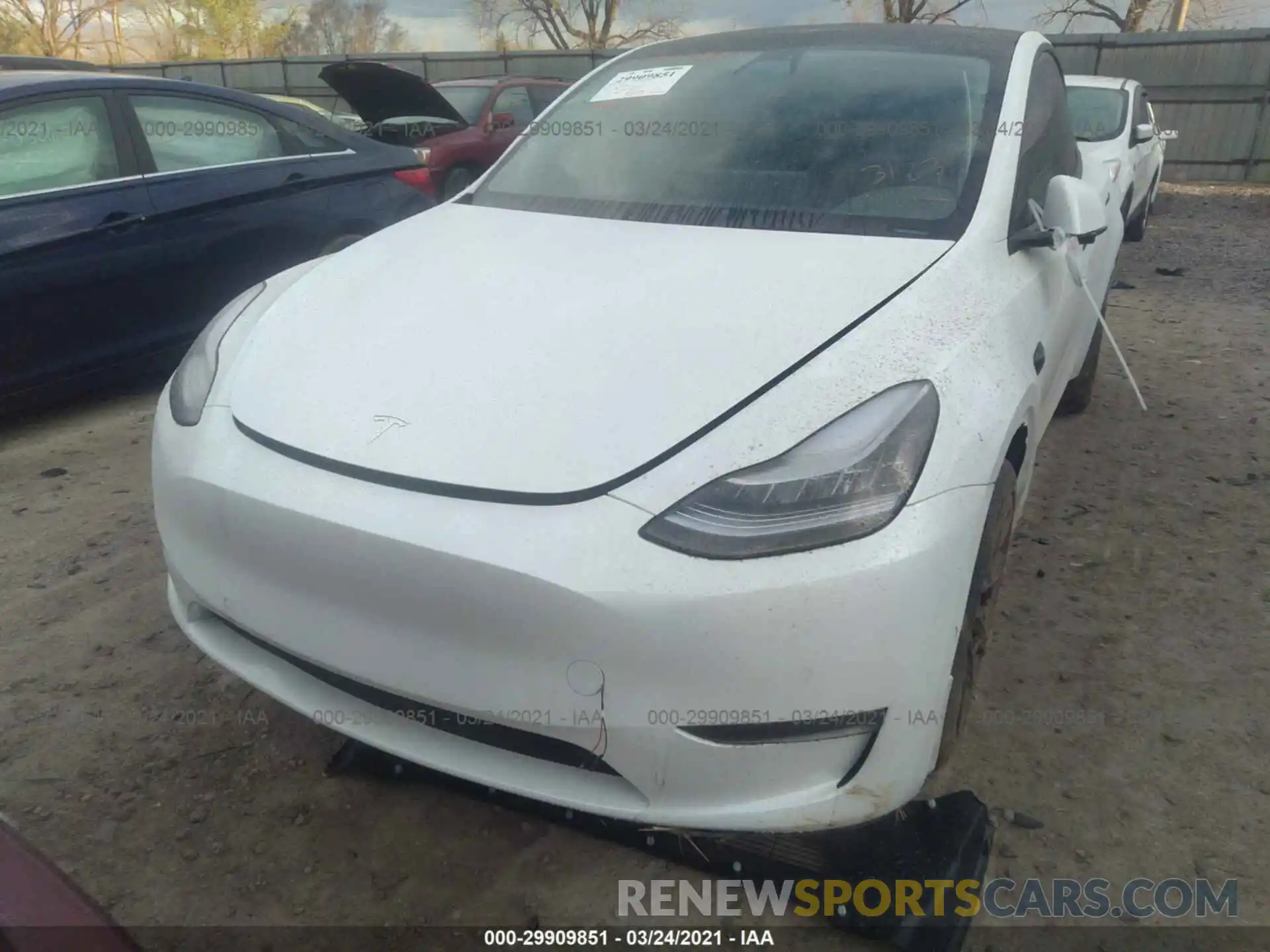 6 Фотография поврежденного автомобиля 5YJYGDEE2MF072383 TESLA MODEL Y 2021