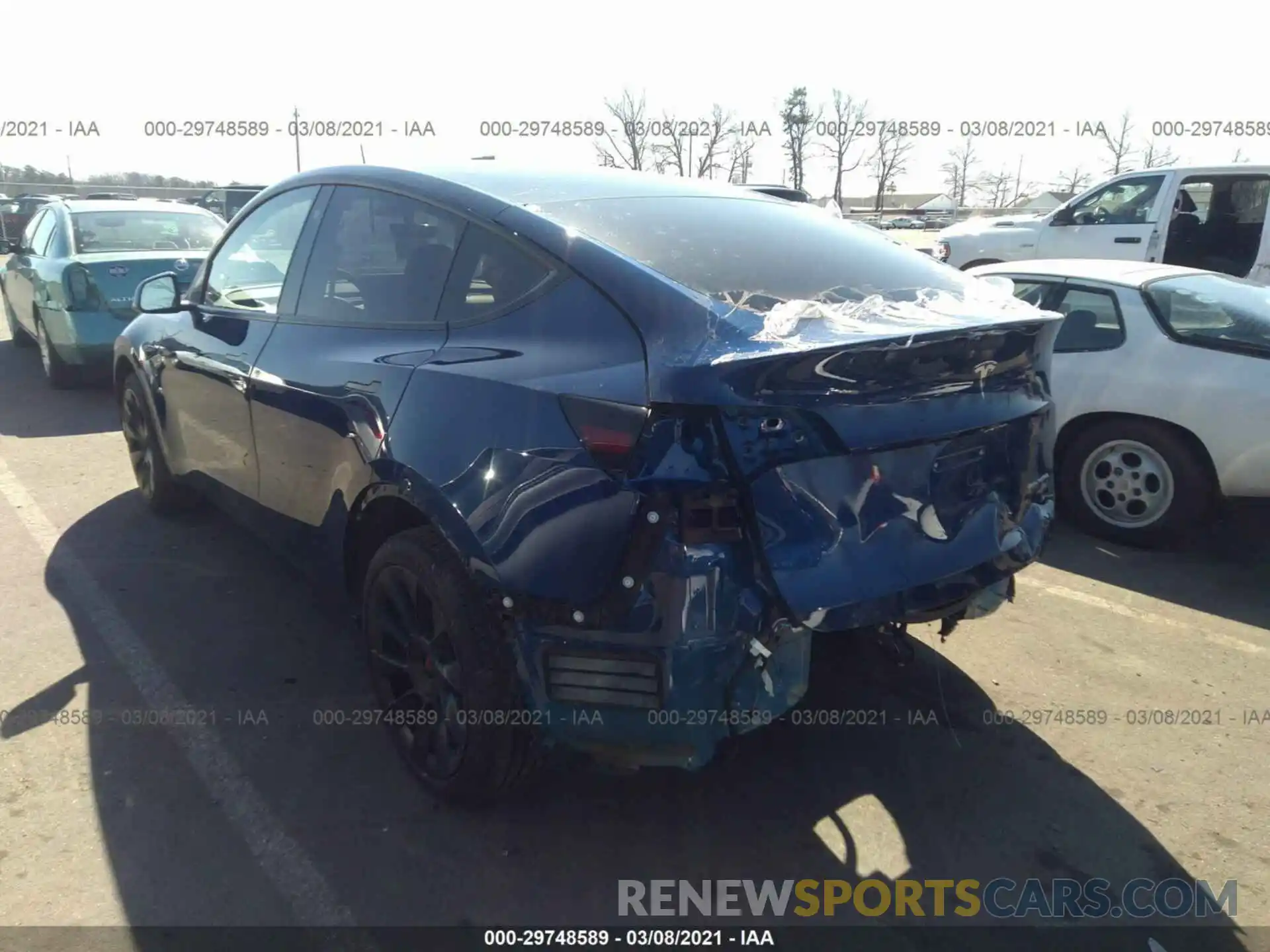 3 Photograph of a damaged car 5YJYGDEE2MF089541 TESLA MODEL Y 2021