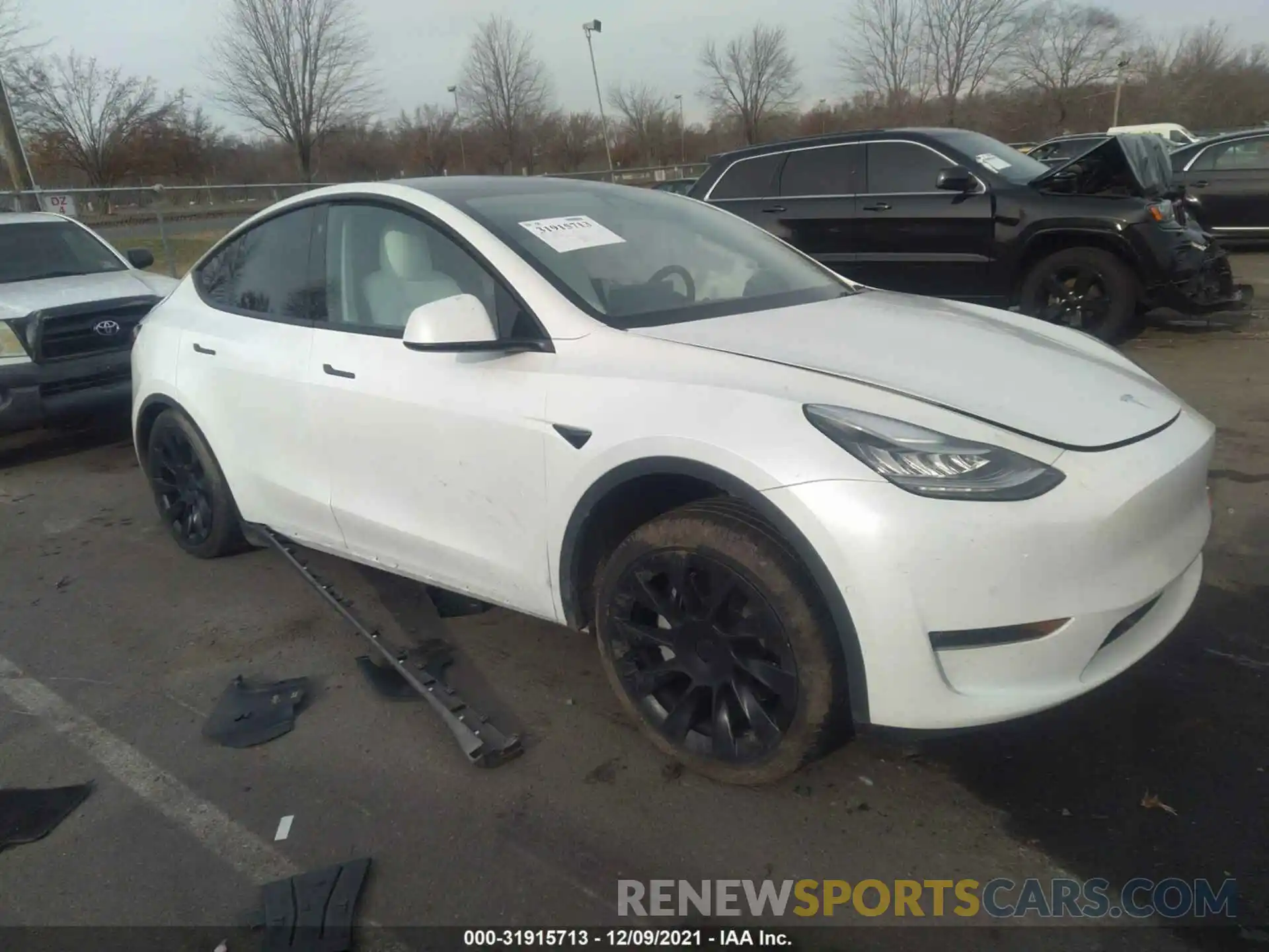 1 Фотография поврежденного автомобиля 5YJYGDEE2MF089880 TESLA MODEL Y 2021