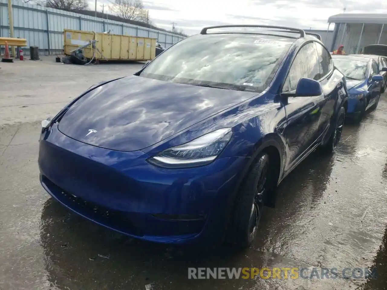 2 Photograph of a damaged car 5YJYGDEE2MF096523 TESLA MODEL Y 2021